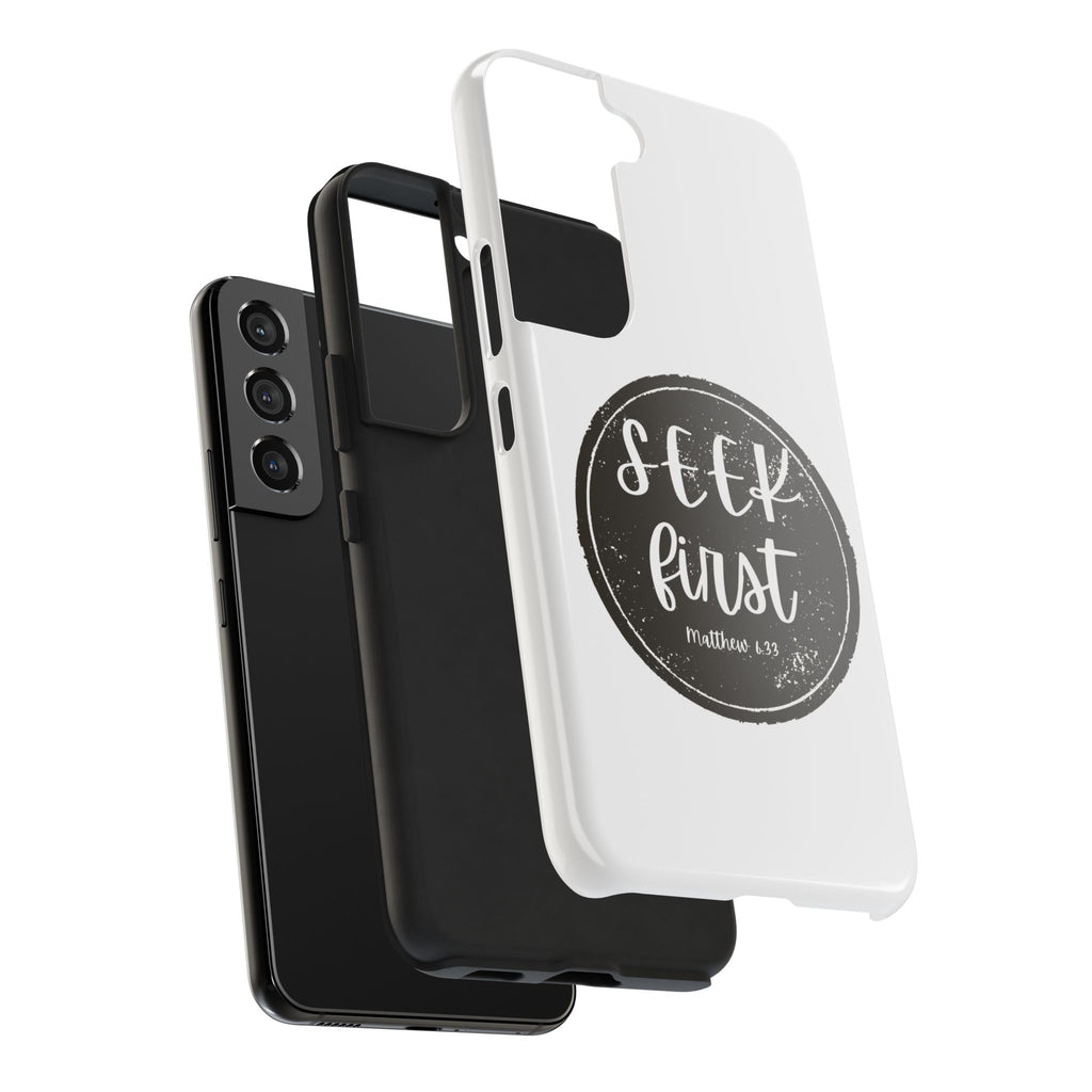 Seek First – Matthew 6:33 Phone Case | Live the Verse Collection