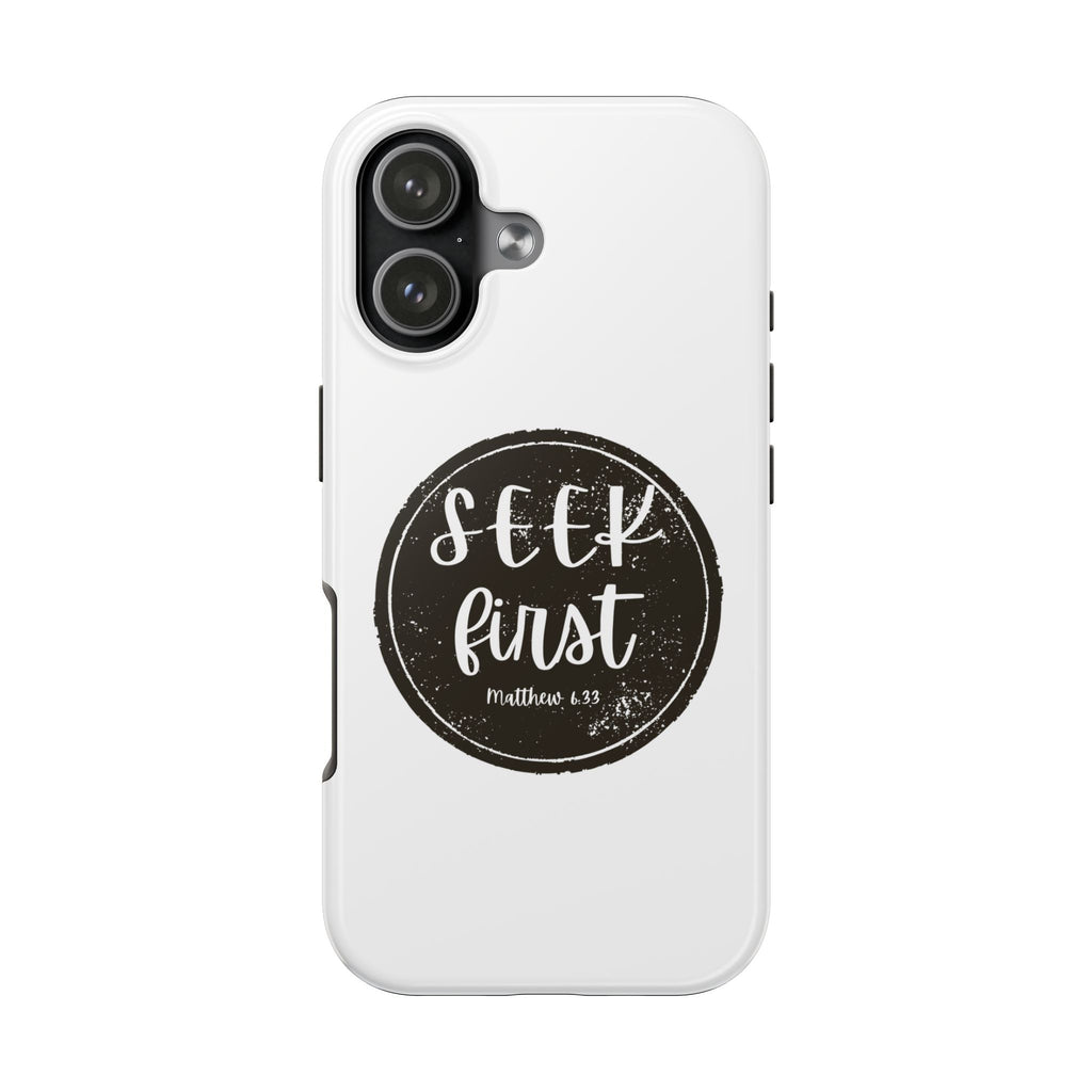 Seek First – Matthew 6:33 Phone Case | Live the Verse Collection