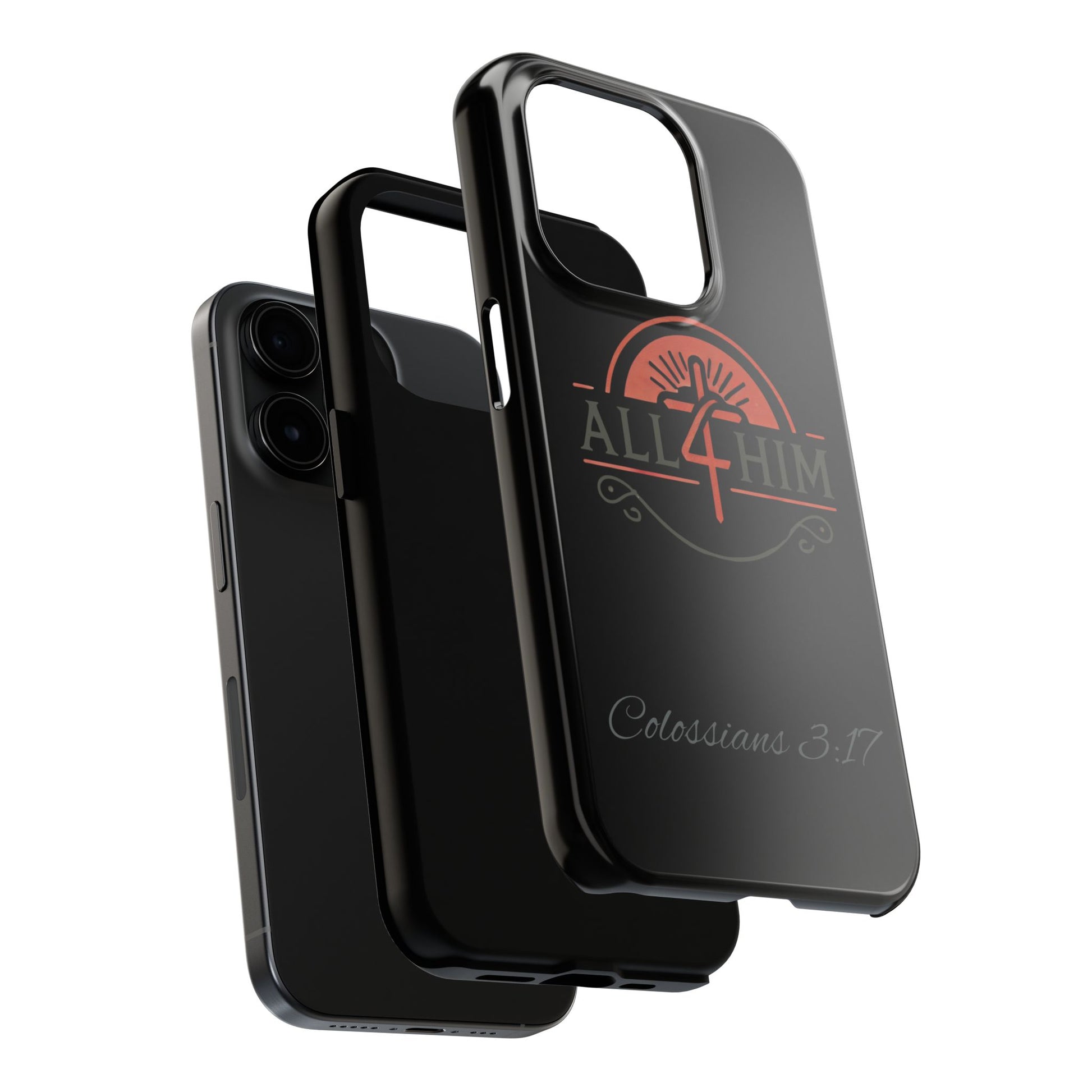 all4HIM Logo Phone Case – Colossians 3:17 | Faith + Function
