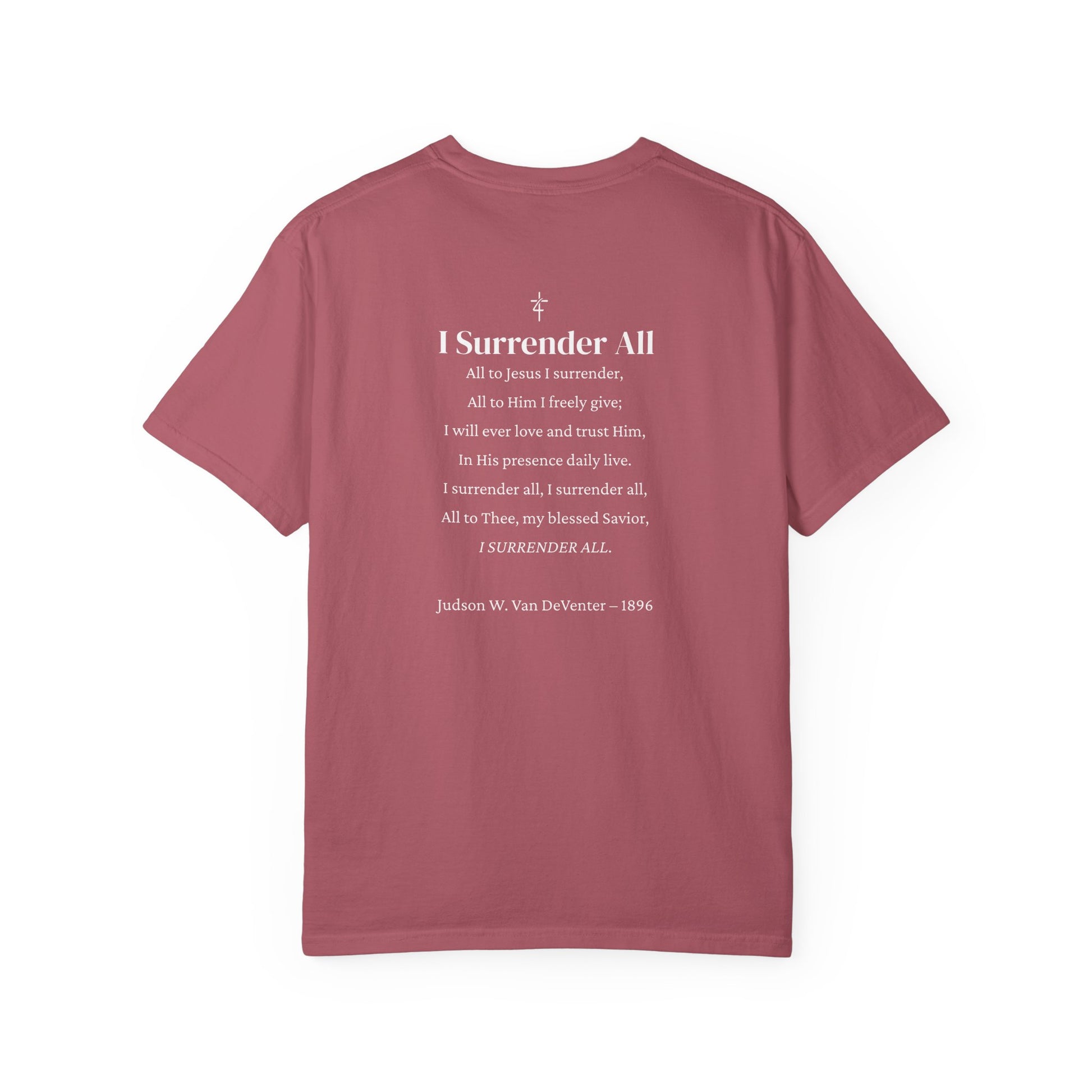 I Surrender All Shirt | Vintage Hymn Christian Shirt | Faith Comfort Colors Tee | Worship Apparel | Inspirational Christian Clothing | all4HIM