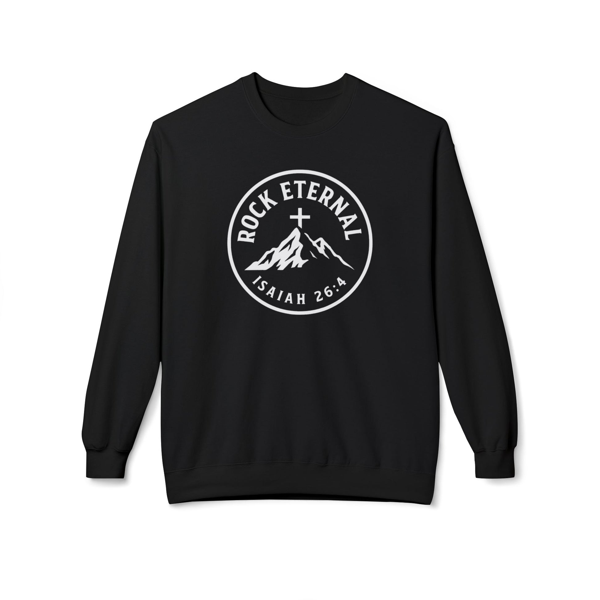 The Rock Eternal – Isaiah 26:4 – Crewneck | Live the Verse | all4HIM