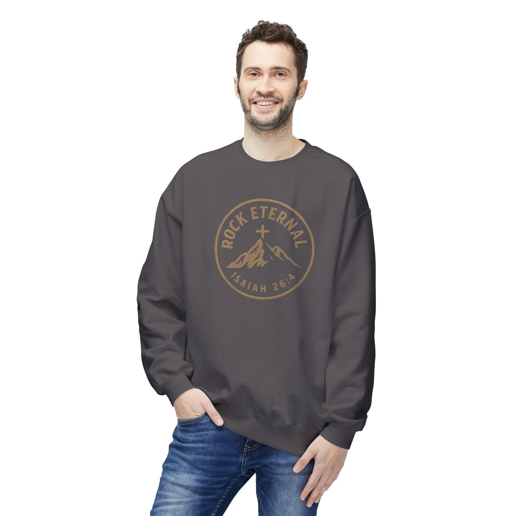 The Rock Eternal – Isaiah 26:4 – Crewneck | Live the Verse | all4HIM