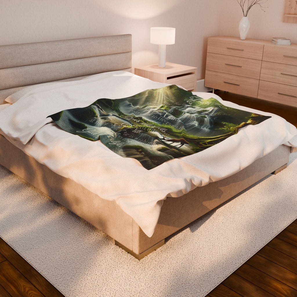 Covered by Him: Psalm 42- "As the Deer" blanket (50x60) | all4HIM Collection