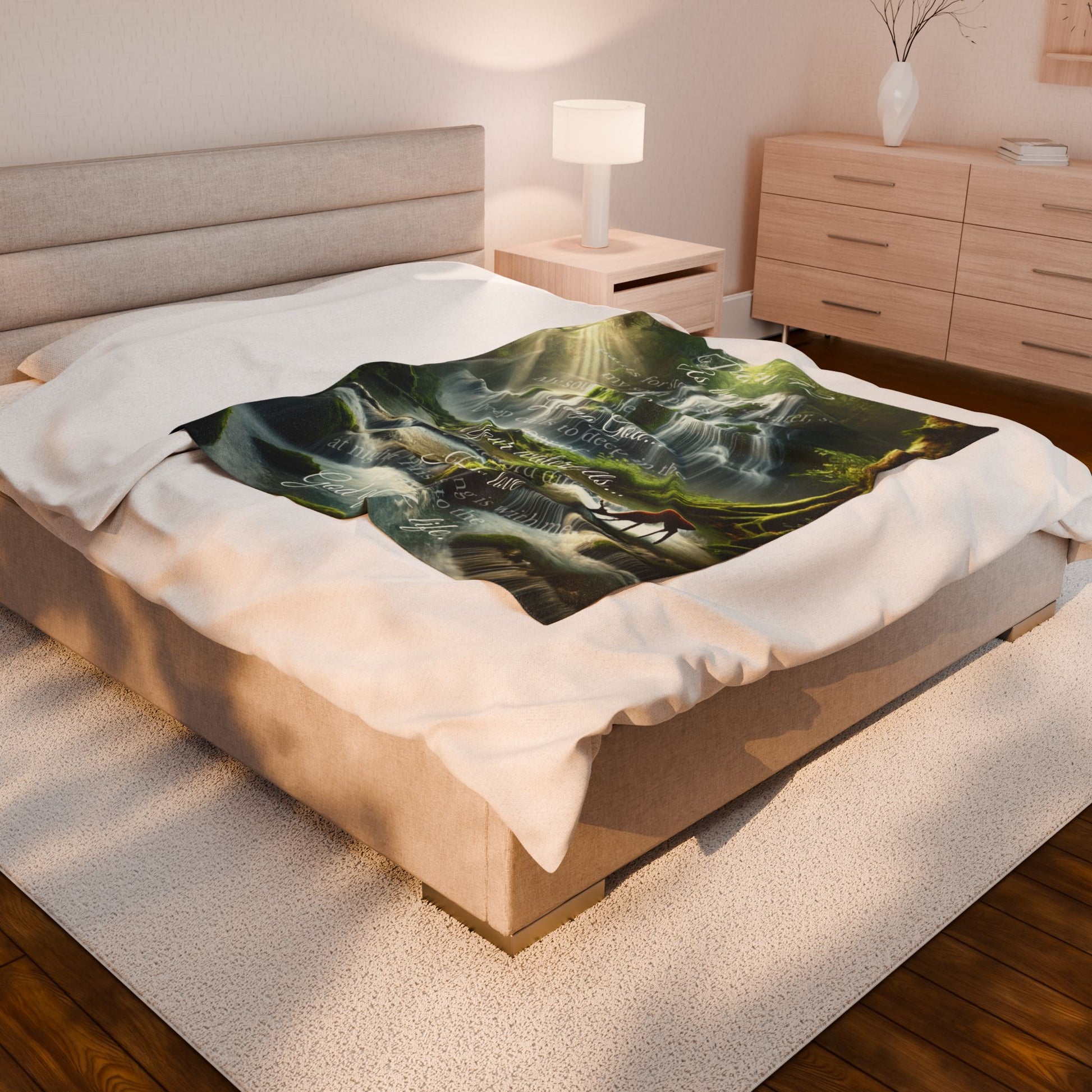 Covered by Him: Psalm 42- "As the Deer" blanket (50x60) | all4HIM Collection