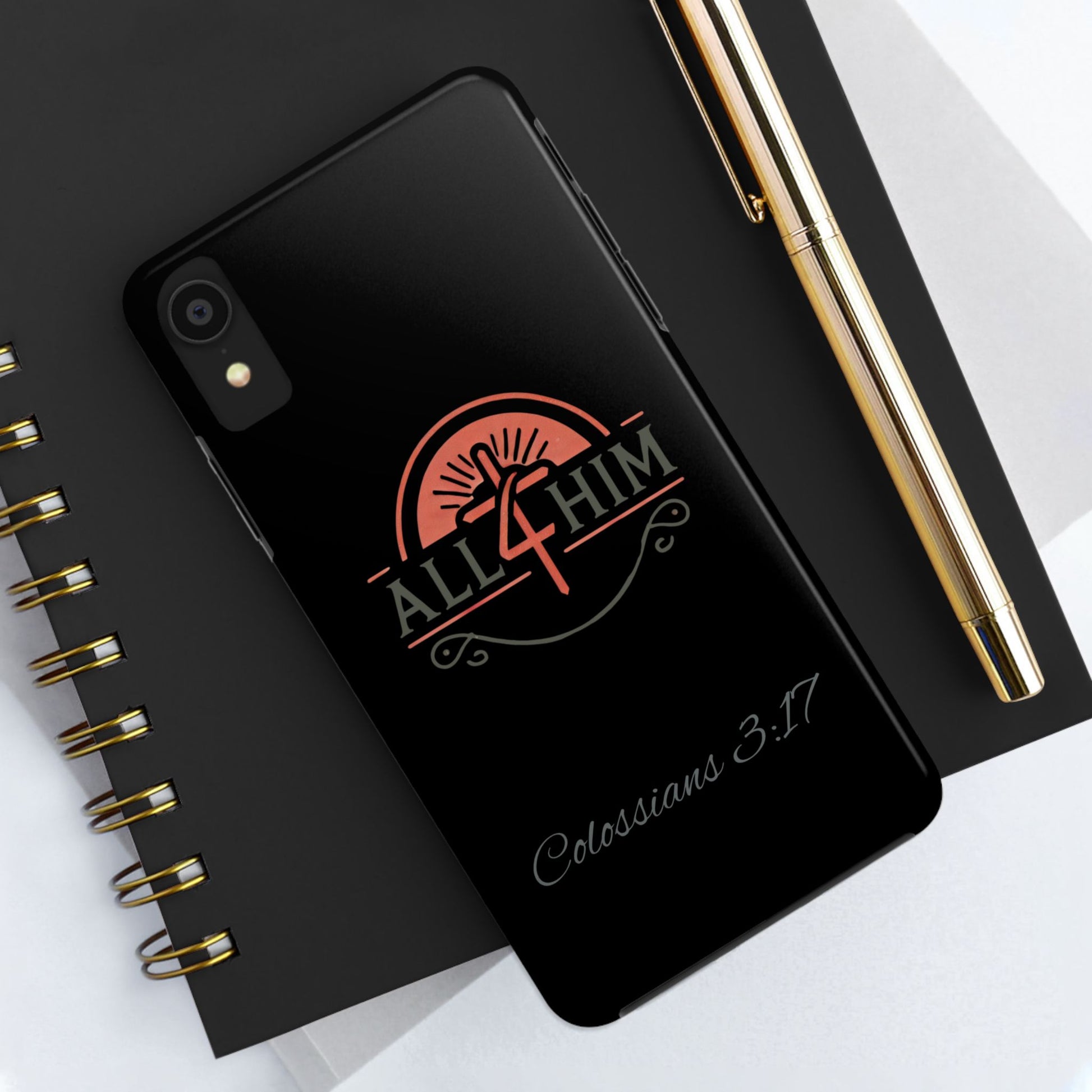 all4HIM Logo Phone Case – Colossians 3:17 | Faith + Function