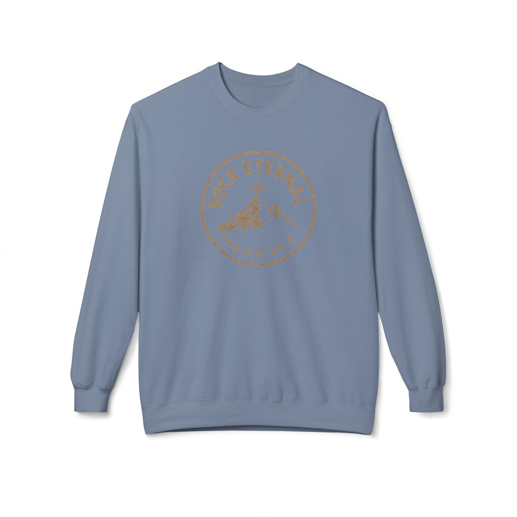 The Rock Eternal – Isaiah 26:4 – Crewneck | Live the Verse | all4HIM
