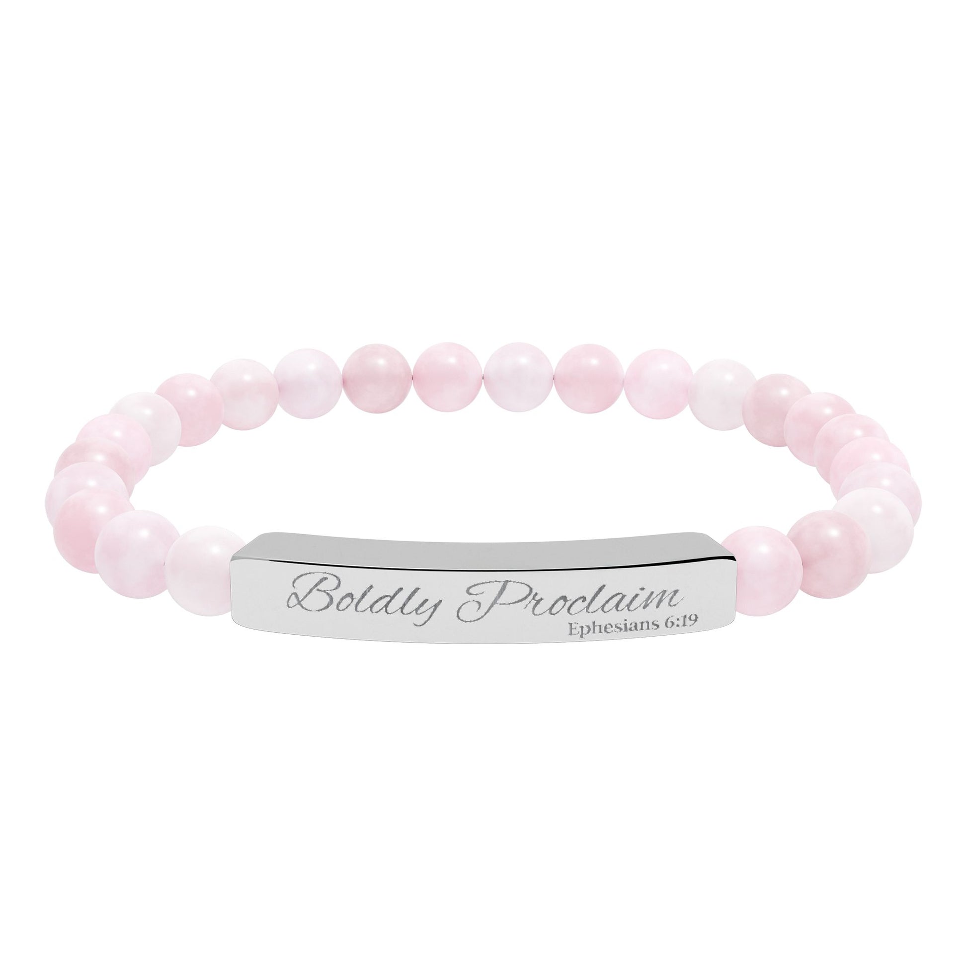 Boldly Proclaim – Ephesians 6:19 – Beaded Bracelet | Live the Verse | all4HIM