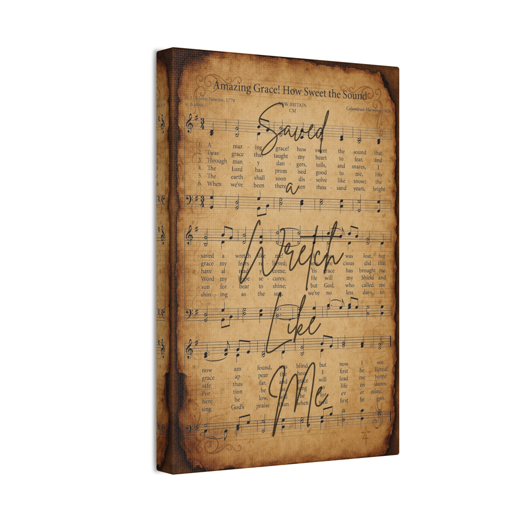 Amazing Grace – Sacred Hymns Canvas Print | Live the Verse | all4HIM