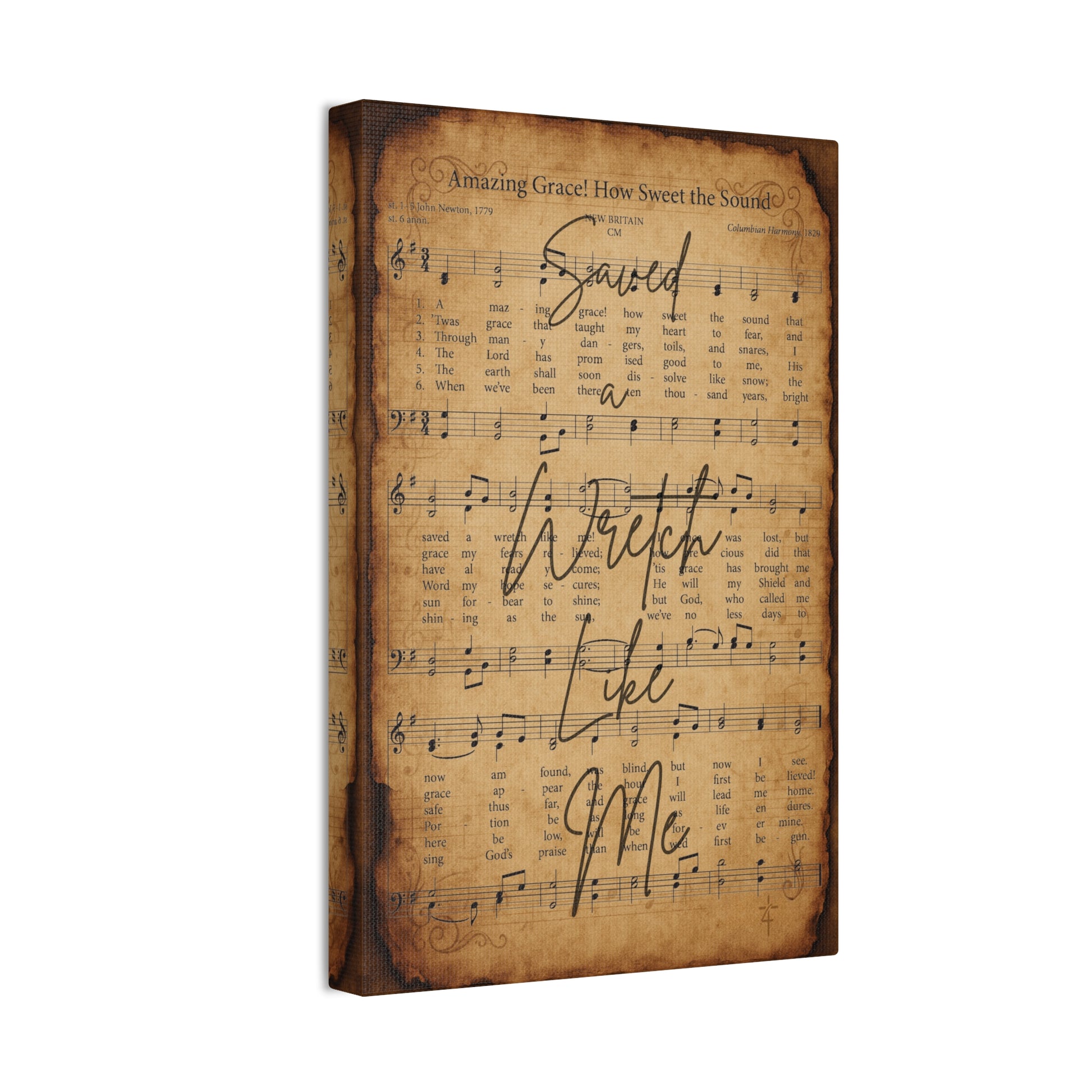 Amazing Grace – Sacred Hymns Canvas Print | Live the Verse | all4HIM