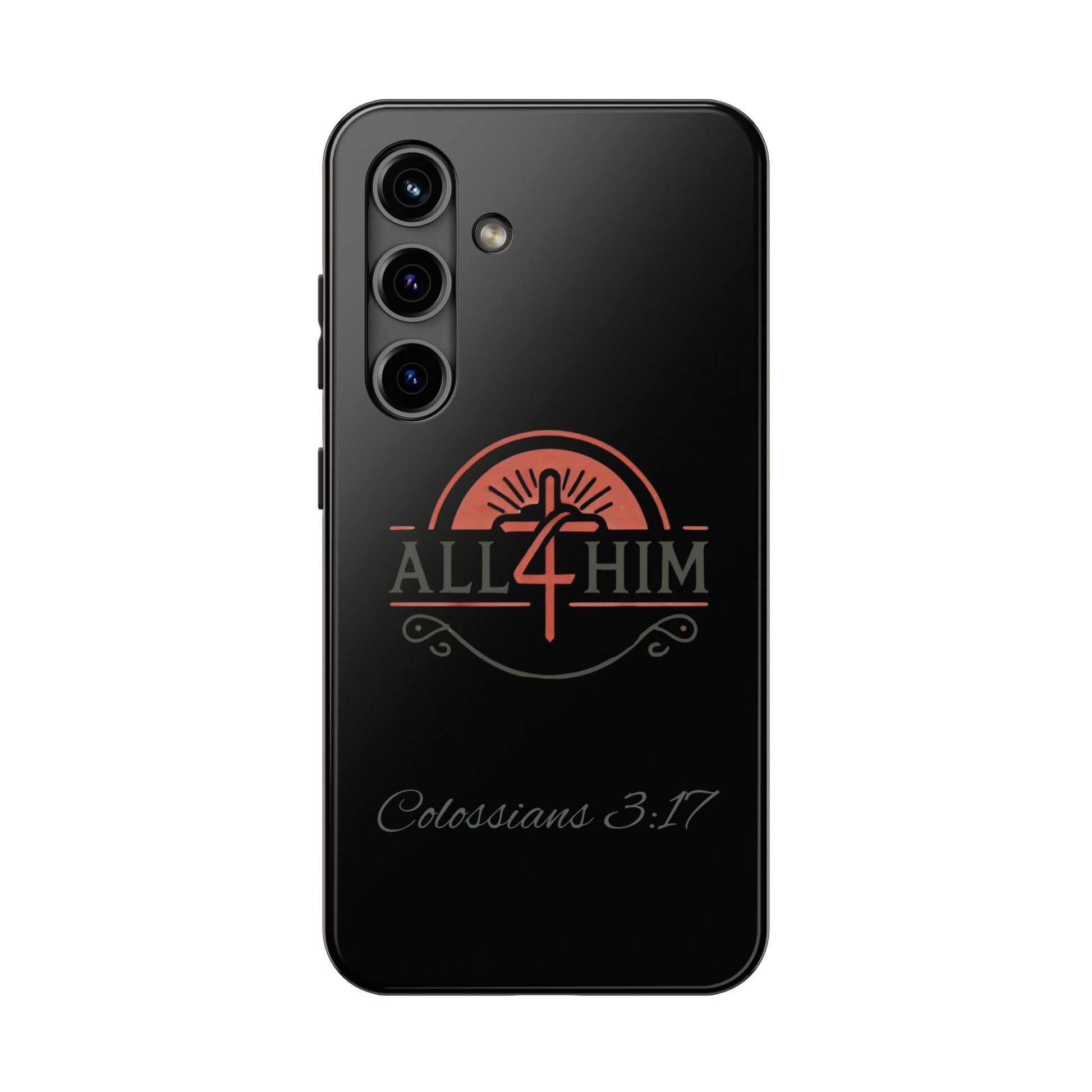 all4HIM Logo Phone Case – Colossians 3:17 | Faith + Function