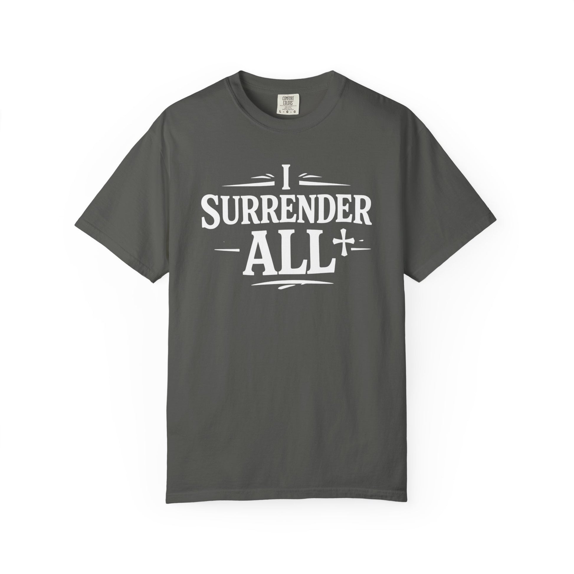 I Surrender All Shirt | Vintage Hymn Christian Shirt | Faith Comfort Colors Tee | Worship Apparel | Inspirational Christian Clothing | all4HIM
