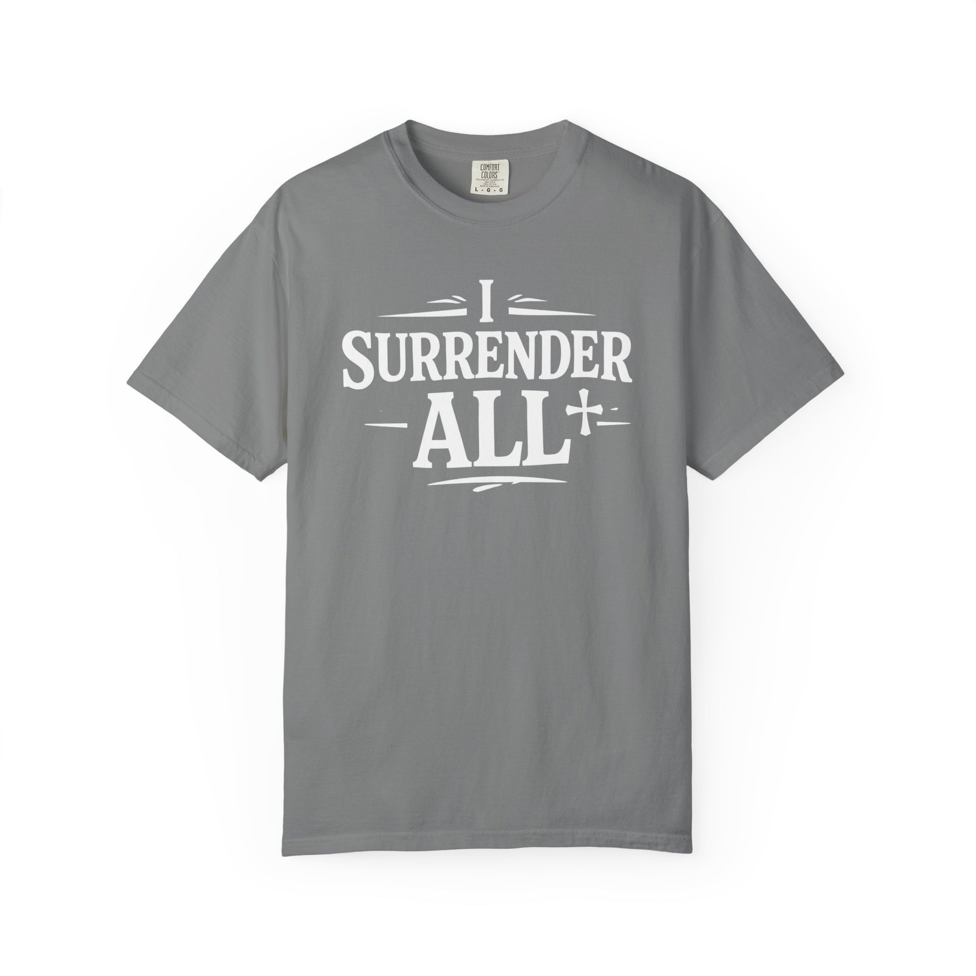 I Surrender All Shirt | Vintage Hymn Christian Shirt | Faith Comfort Colors Tee | Worship Apparel | Inspirational Christian Clothing | all4HIM