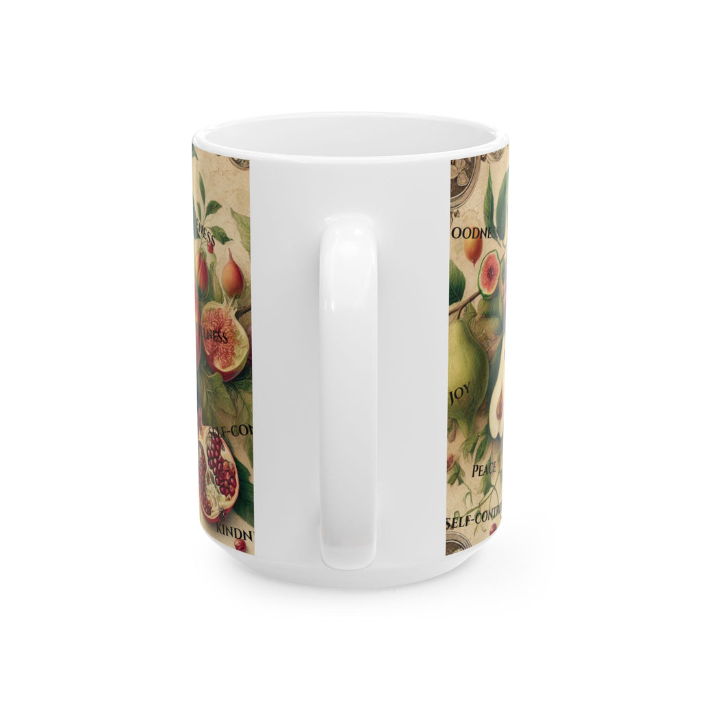 Fill Your Cup: Fruits of the Spirit Mug – Christian Wraparound Mug | all4HIM Collection – 11oz & 15oz