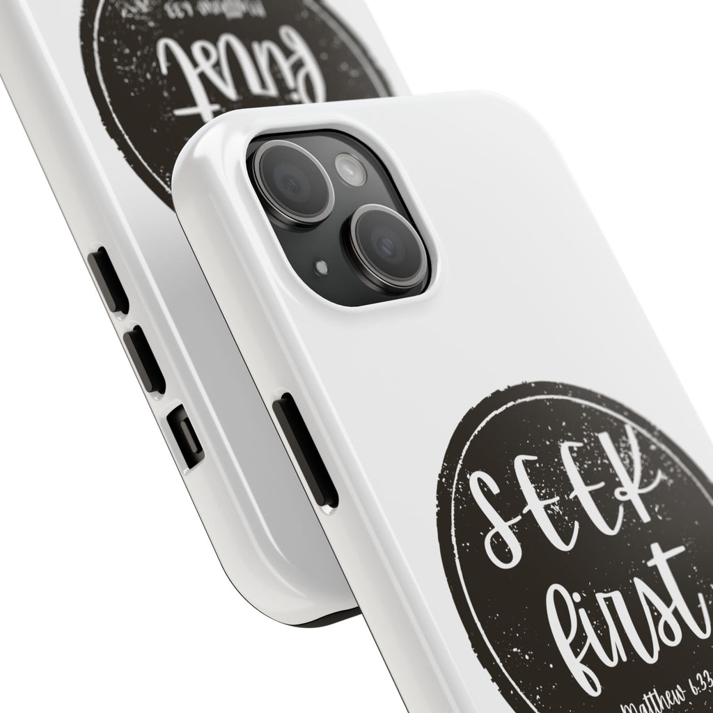 Seek First – Matthew 6:33 Phone Case | Live the Verse Collection
