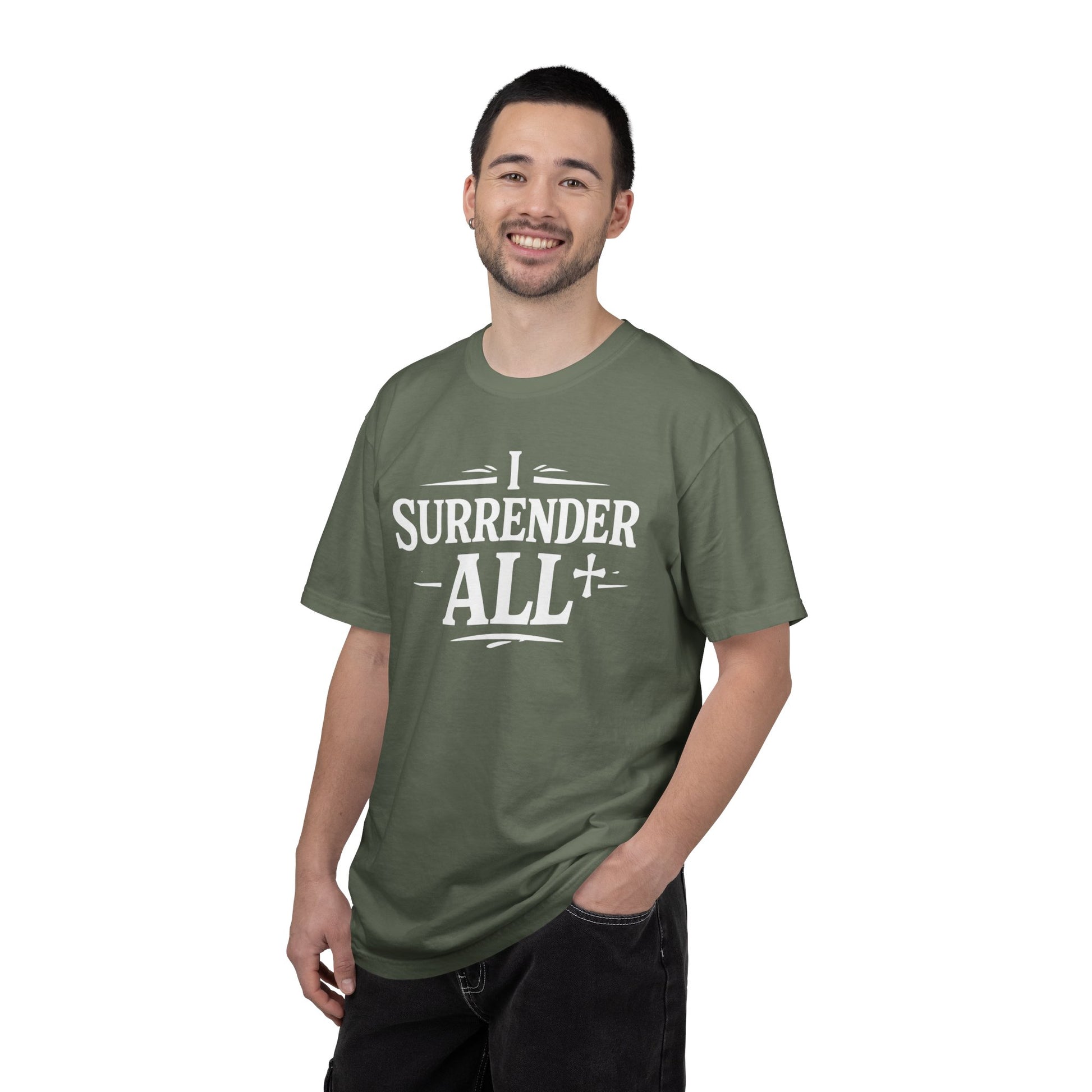 I Surrender All Shirt | Vintage Hymn Christian Shirt | Faith Comfort Colors Tee | Worship Apparel | Inspirational Christian Clothing | all4HIM