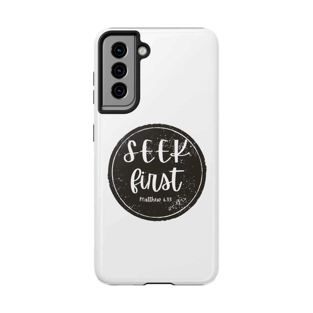 Seek First – Matthew 6:33 Phone Case | Live the Verse Collection