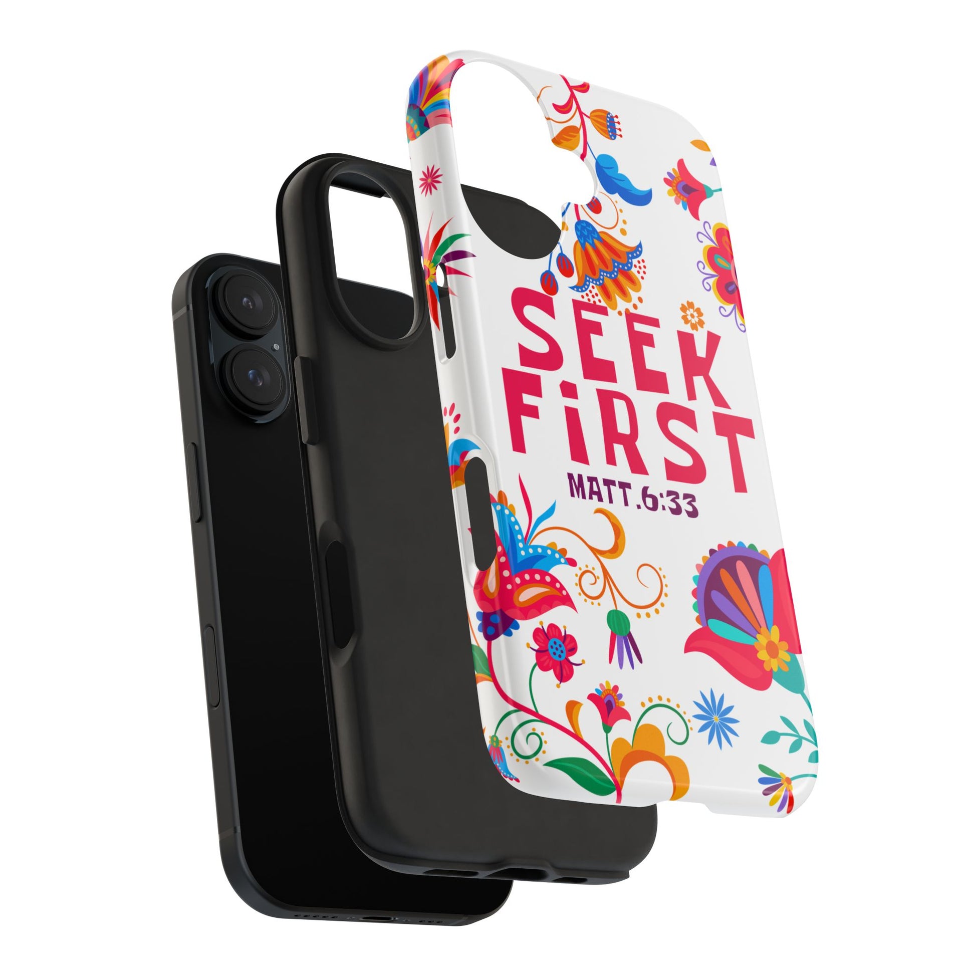 Seek First – Matthew 6:33 Phone Case | Live the Verse Collection