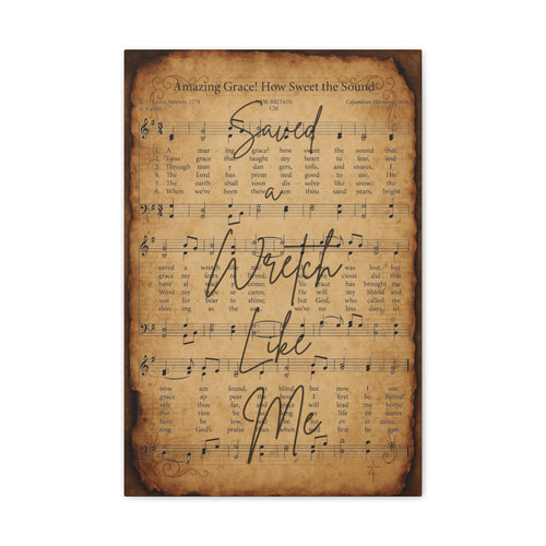 Amazing Grace – Sacred Hymns Canvas Print | Live the Verse | all4HIM
