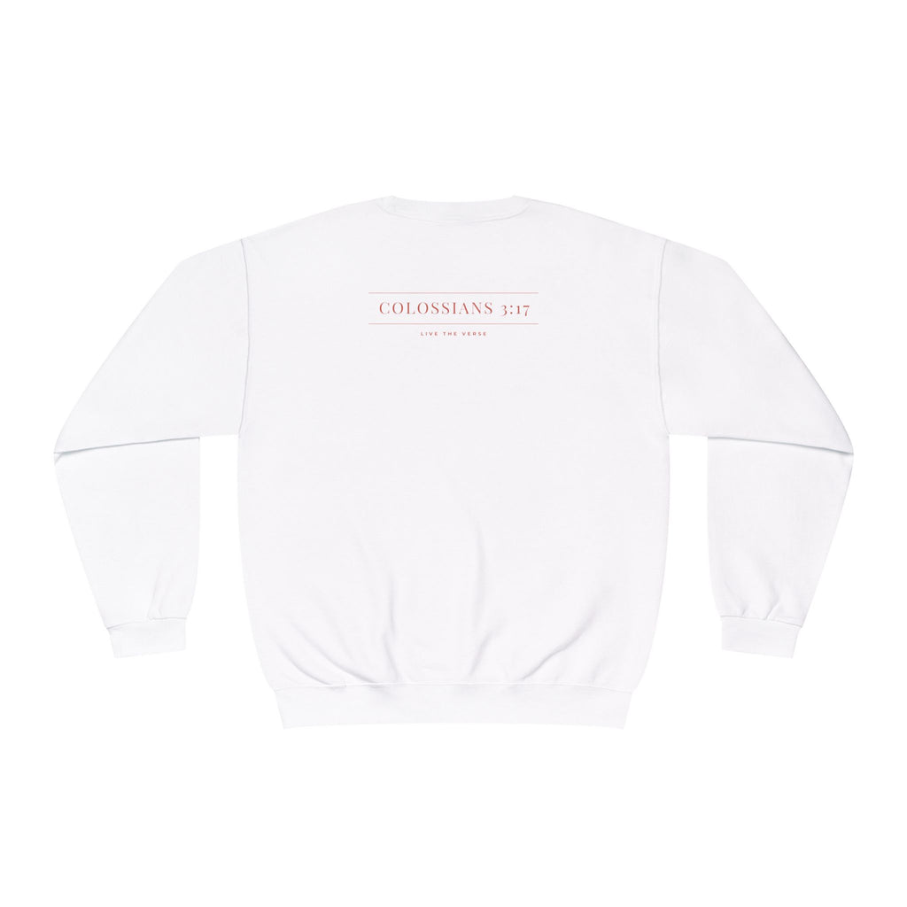 Live the Verse – Colossians 3:17 Crewneck | all4HIM Collection