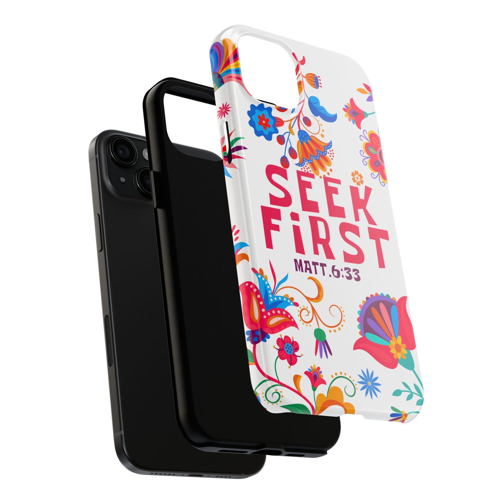 Seek First – Matthew 6:33 Phone Case | Live the Verse Collection