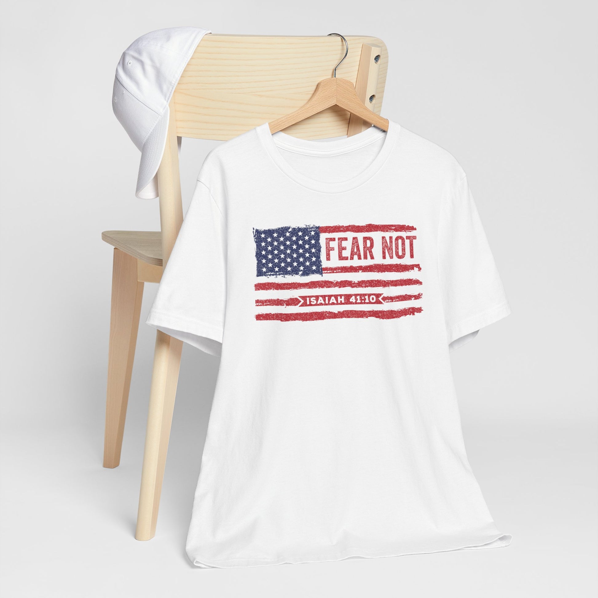 Fear Not - Isaiah 41:10 Patriotic T-Shirt | Live the Verse | all4HIM Collection