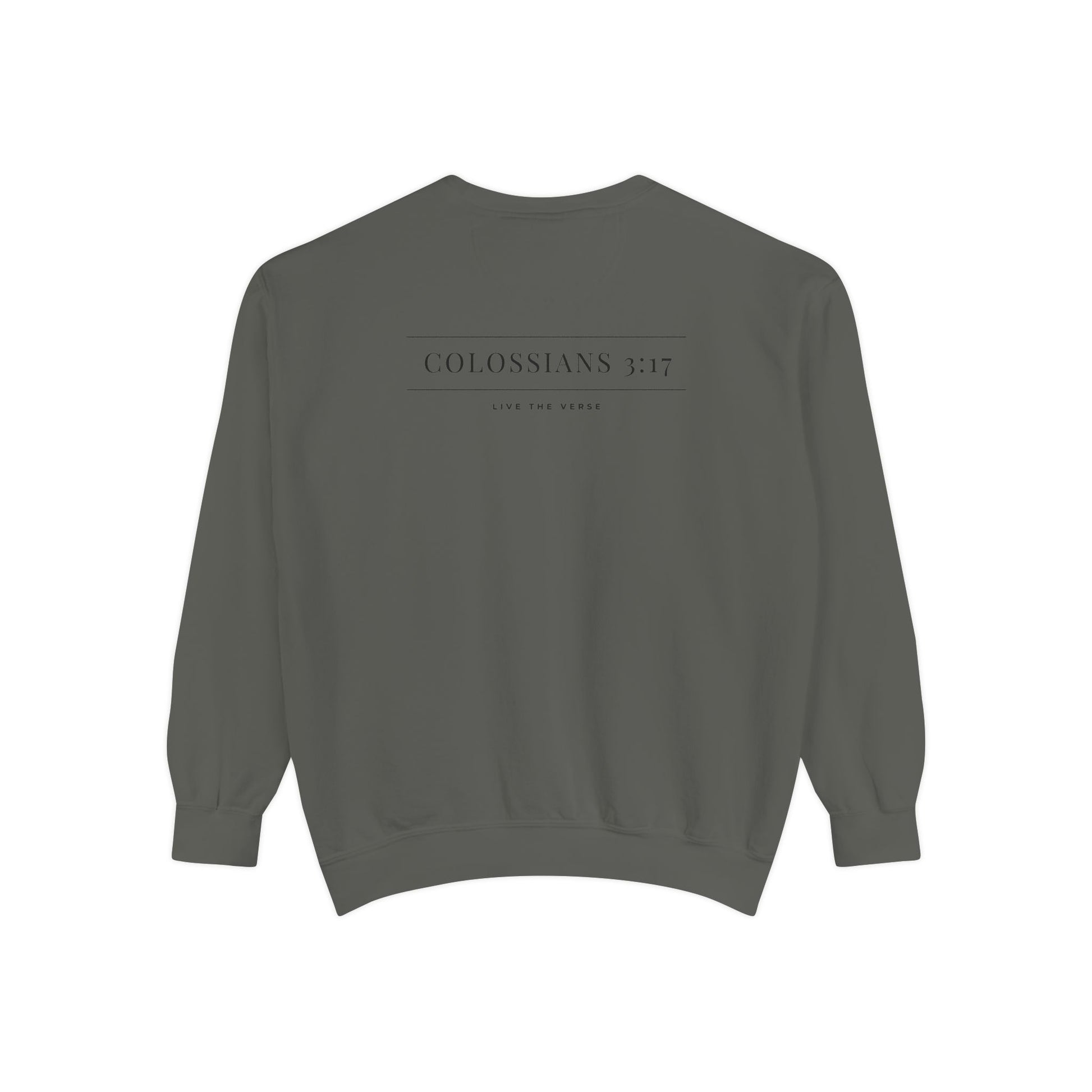 Live the Verse – Colossians 3:17 Crewneck | all4HIM Collection