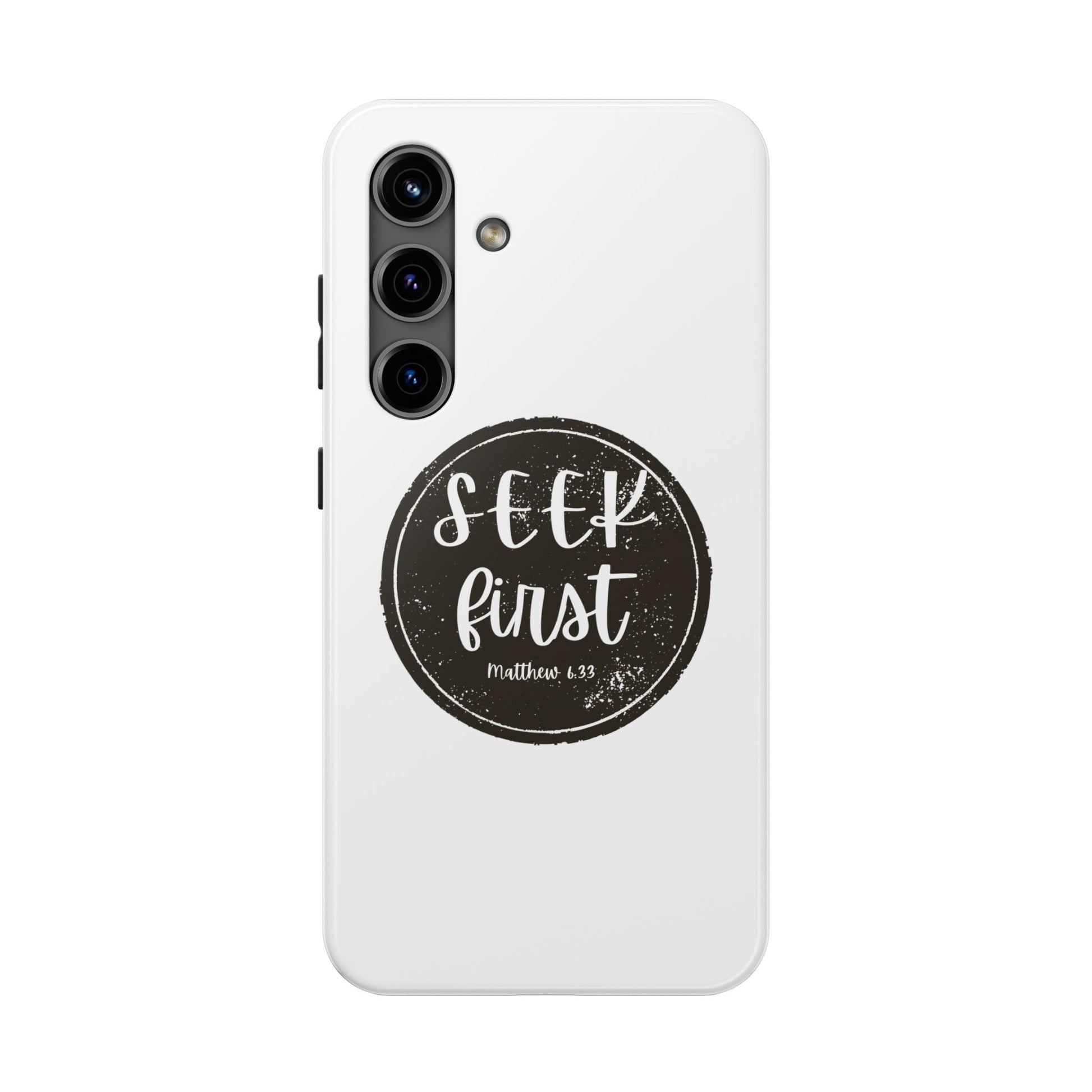Seek First – Matthew 6:33 Phone Case | Live the Verse Collection