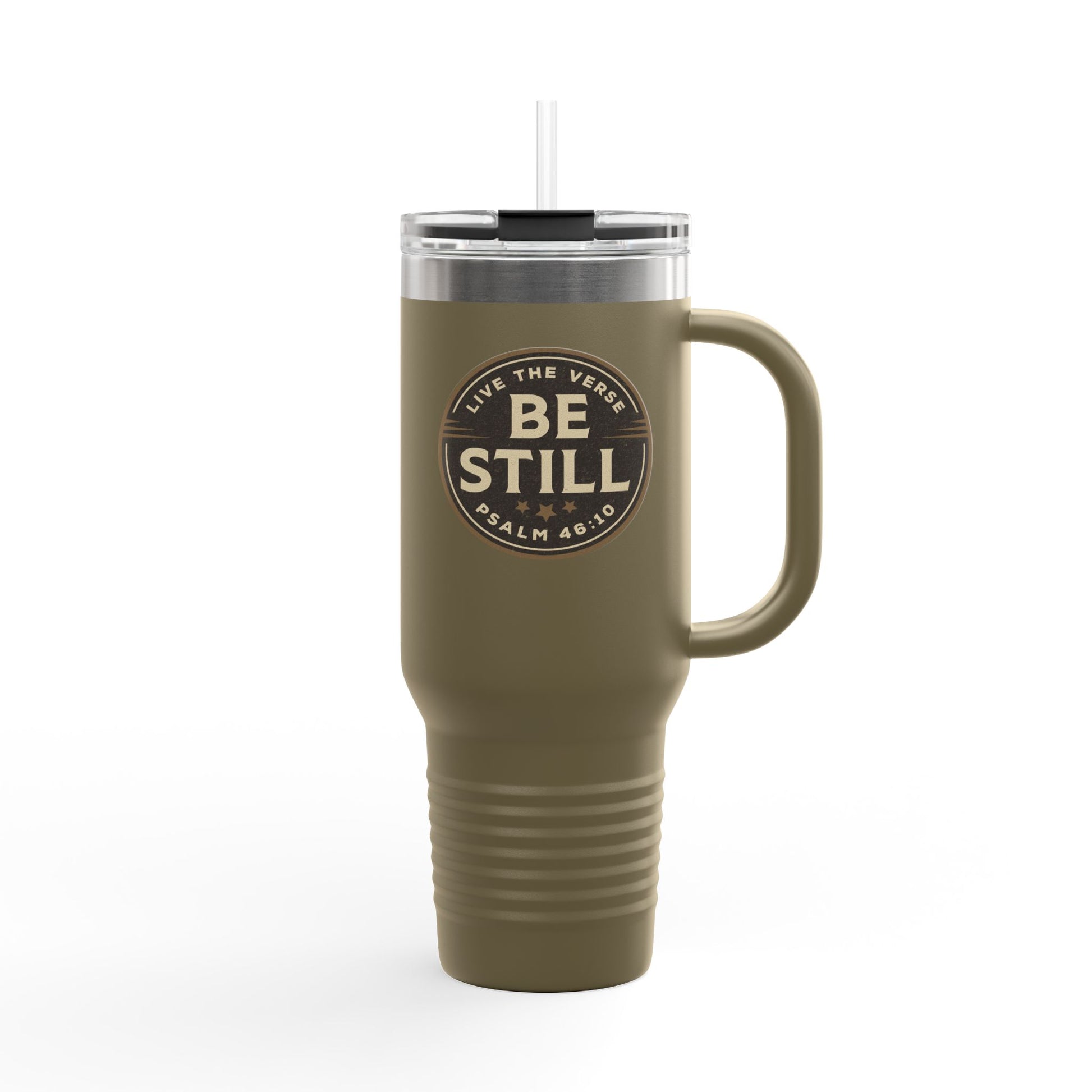 Be Still – Psalm 46:10 Insulated Travel Mug | Live the Verse Collection | all4HIM