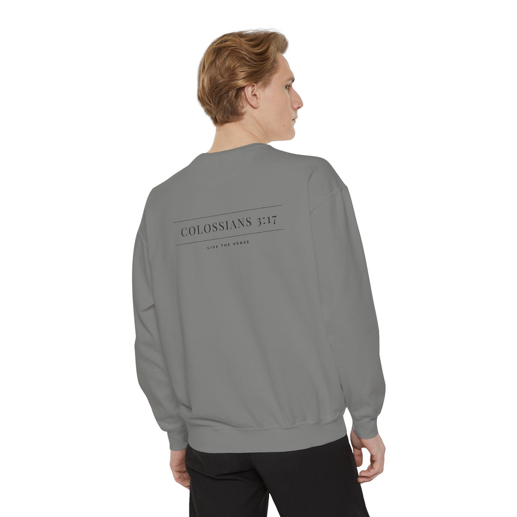 Live the Verse – Colossians 3:17 Crewneck | all4HIM Collection