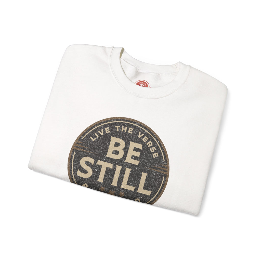 Be Still – Psalm 46:10 Crewneck Sweatshirt | Live the Verse Collection | all4HIM