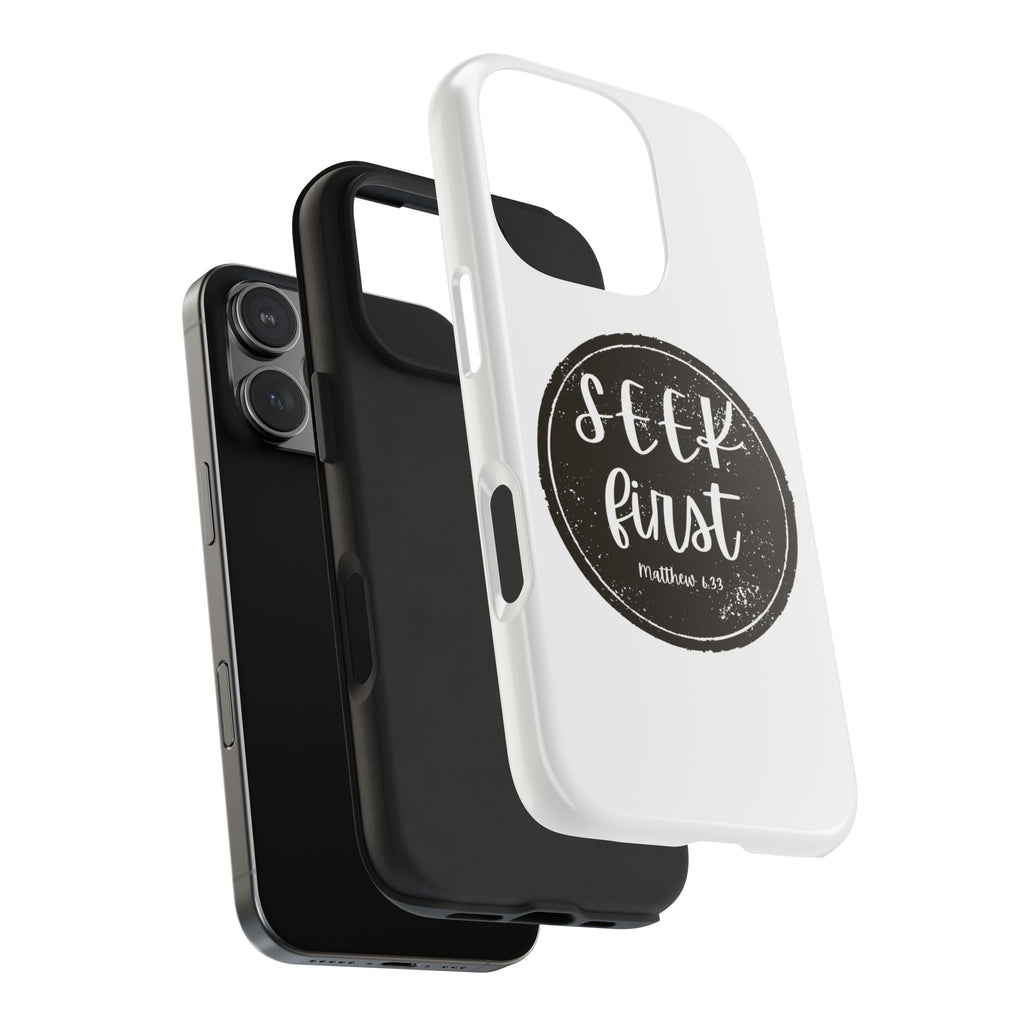 Seek First – Matthew 6:33 Phone Case | Live the Verse Collection