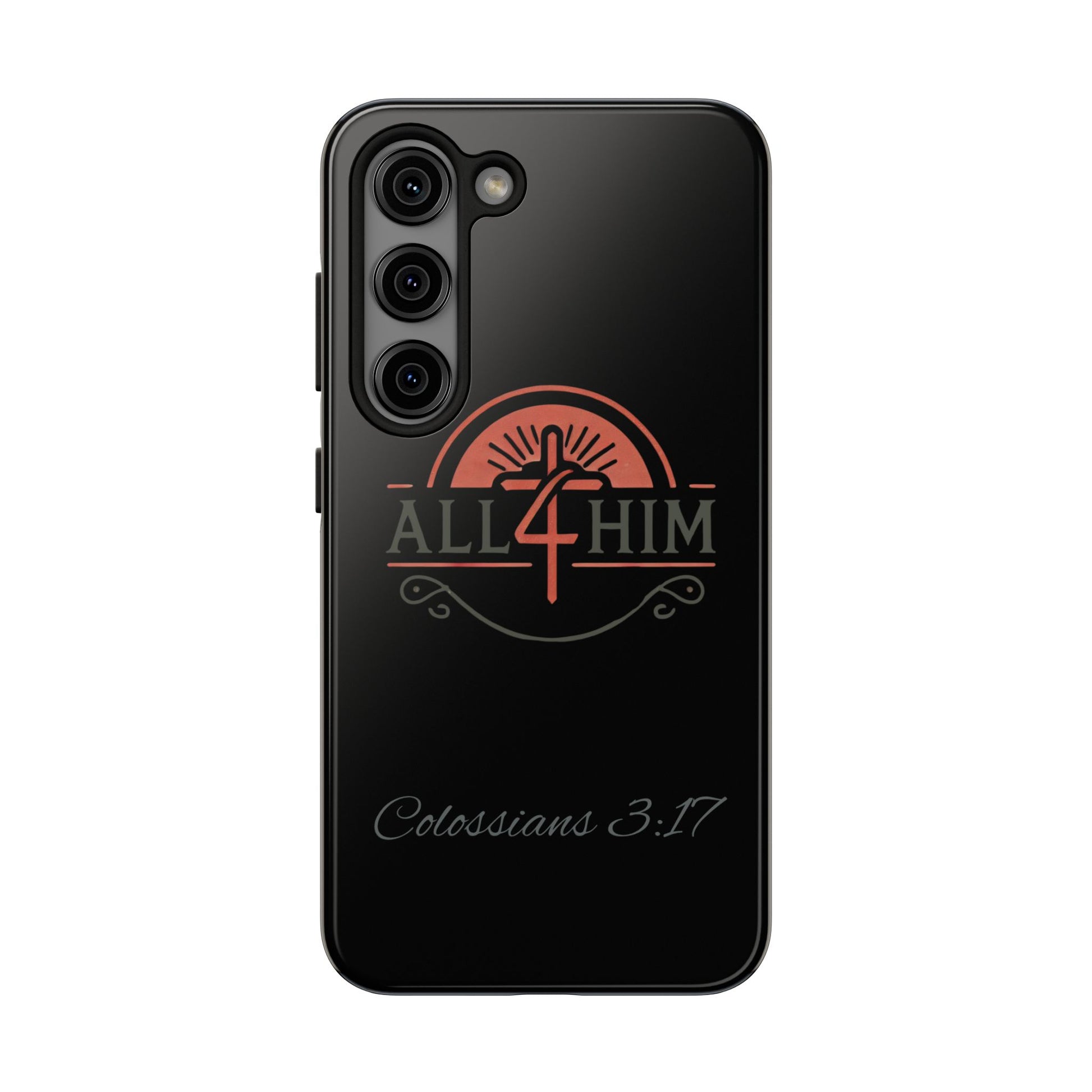 all4HIM Logo Phone Case – Colossians 3:17 | Faith + Function