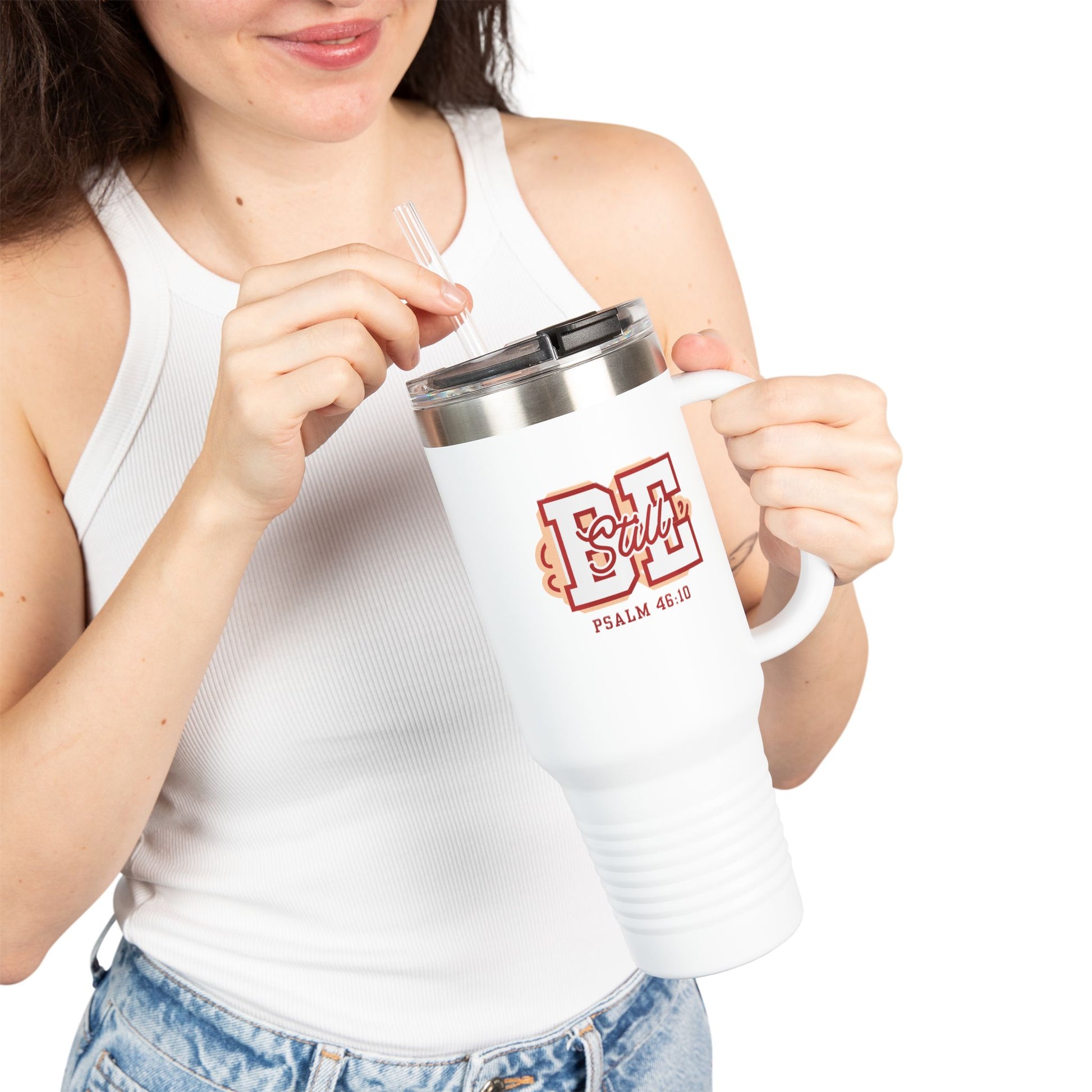 Be Still – Psalm 46:10 Insulated Travel Mug | Live the Verse Collection | all4HIM