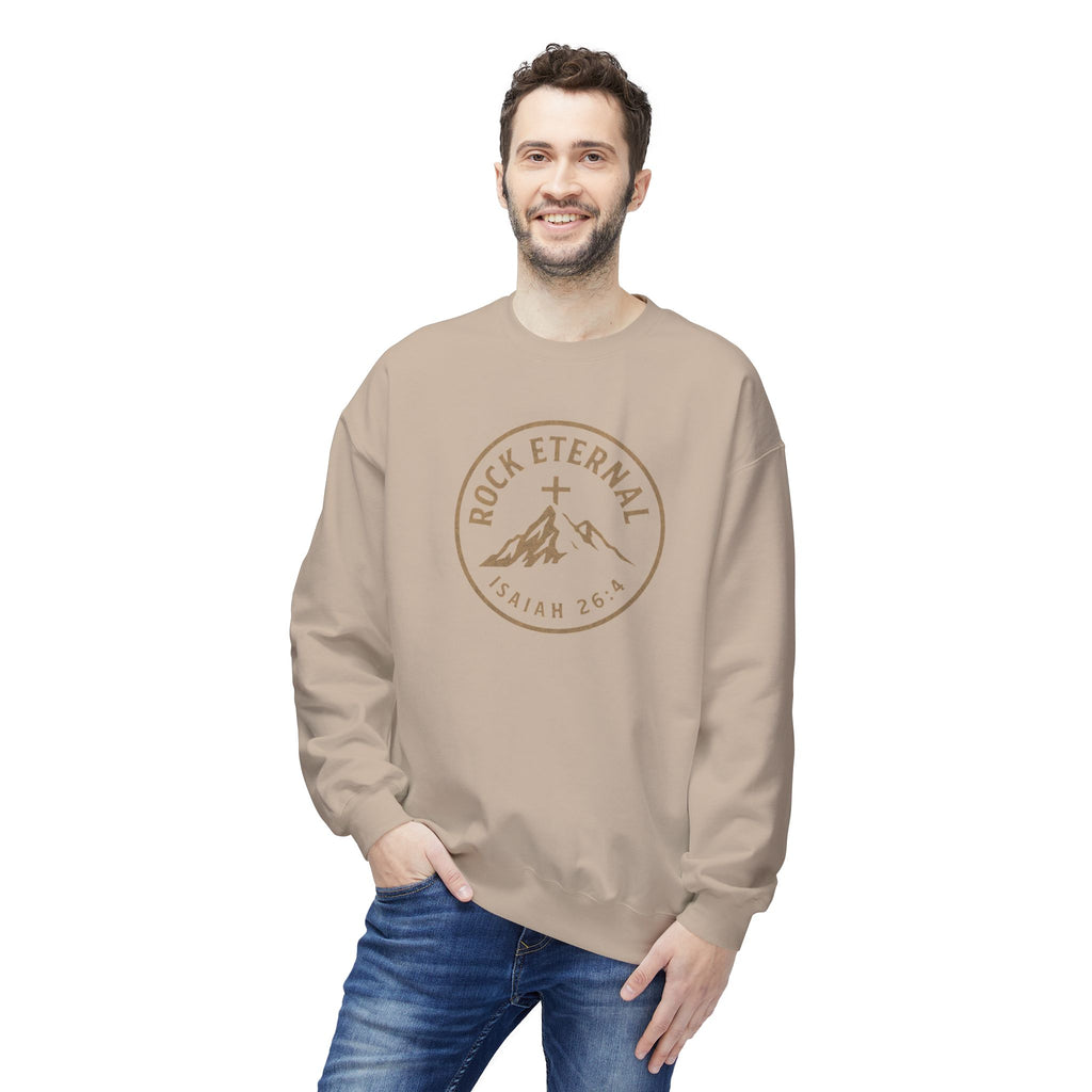 The Rock Eternal – Isaiah 26:4 – Crewneck | Live the Verse | all4HIM