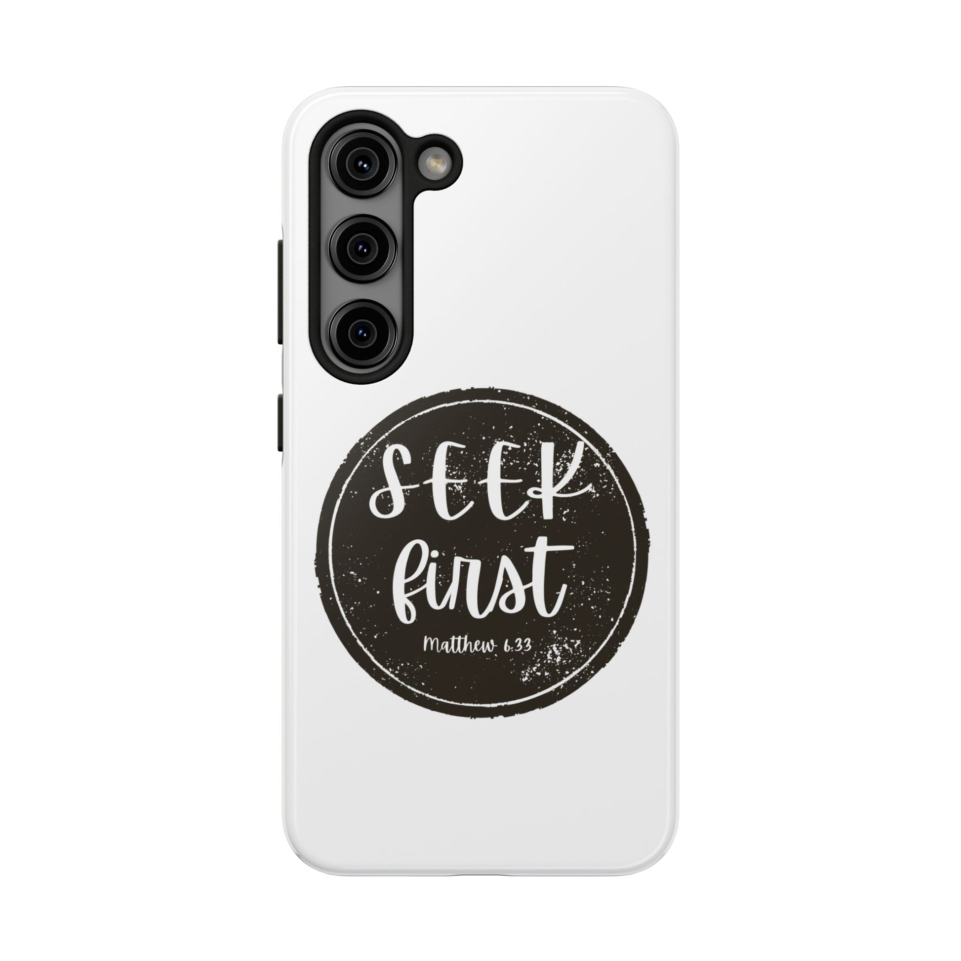 Seek First – Matthew 6:33 Phone Case | Live the Verse Collection