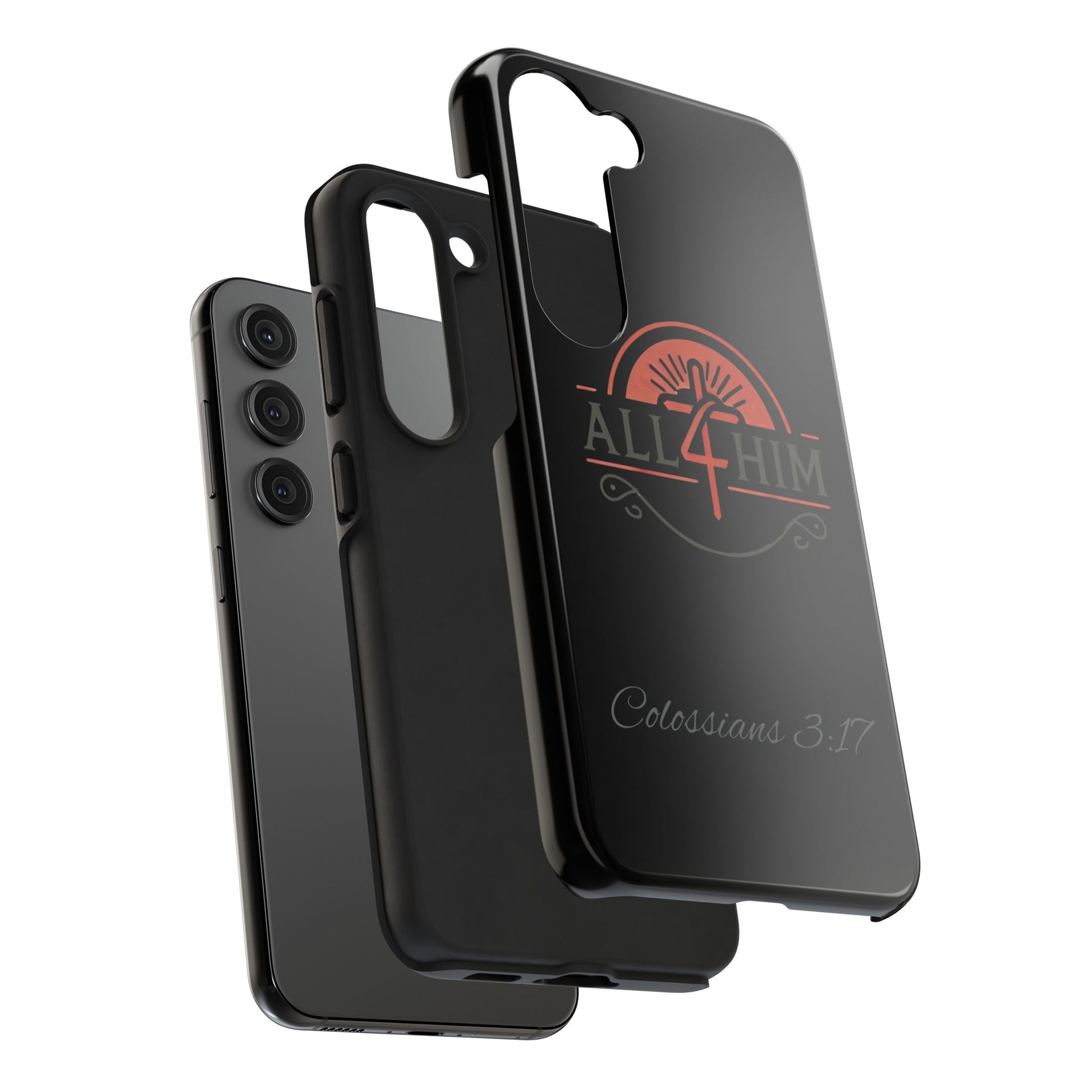all4HIM Logo Phone Case – Colossians 3:17 | Faith + Function