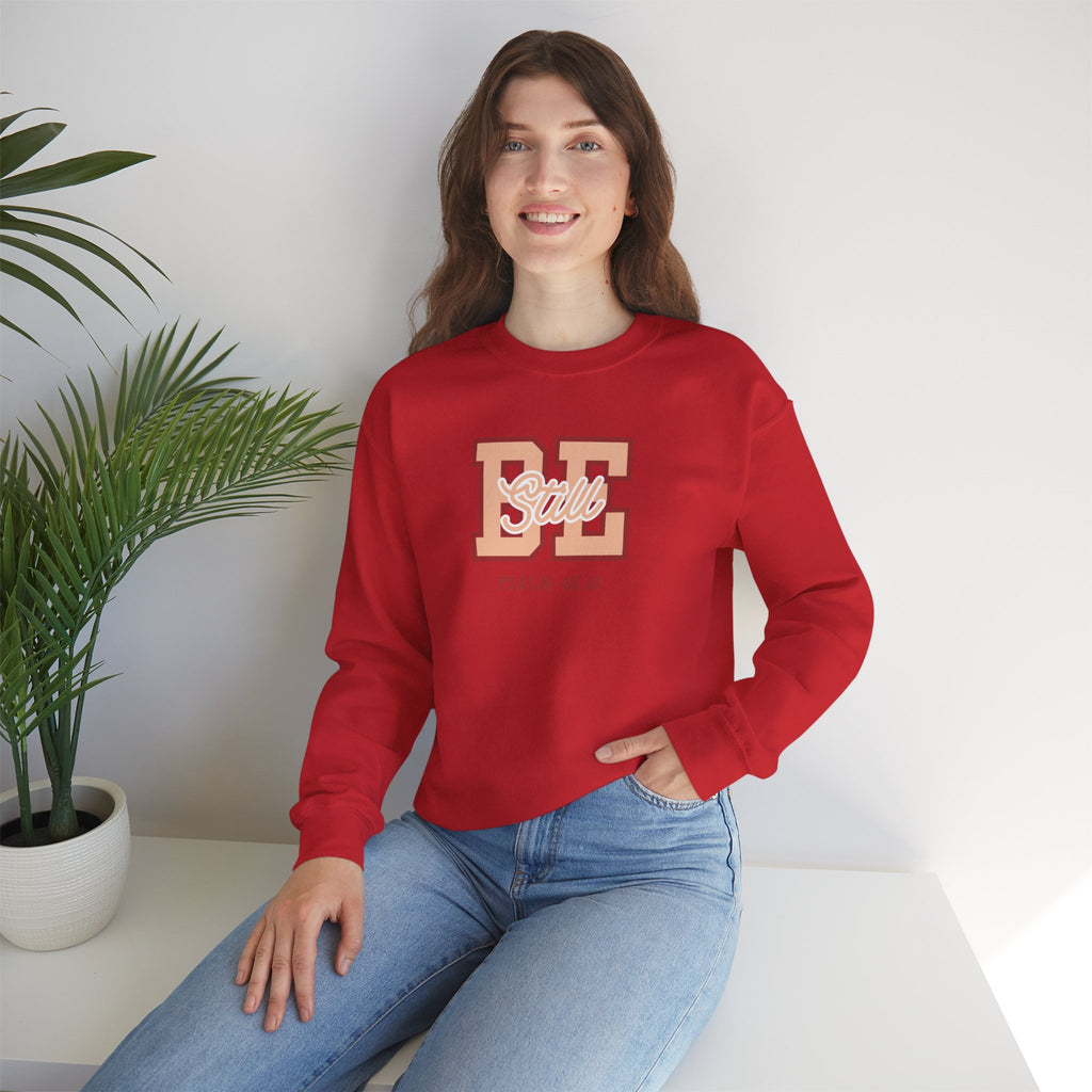 Be Still – Psalm 46:10 Crewneck Sweatshirt | Live the Verse Collection | all4HIM