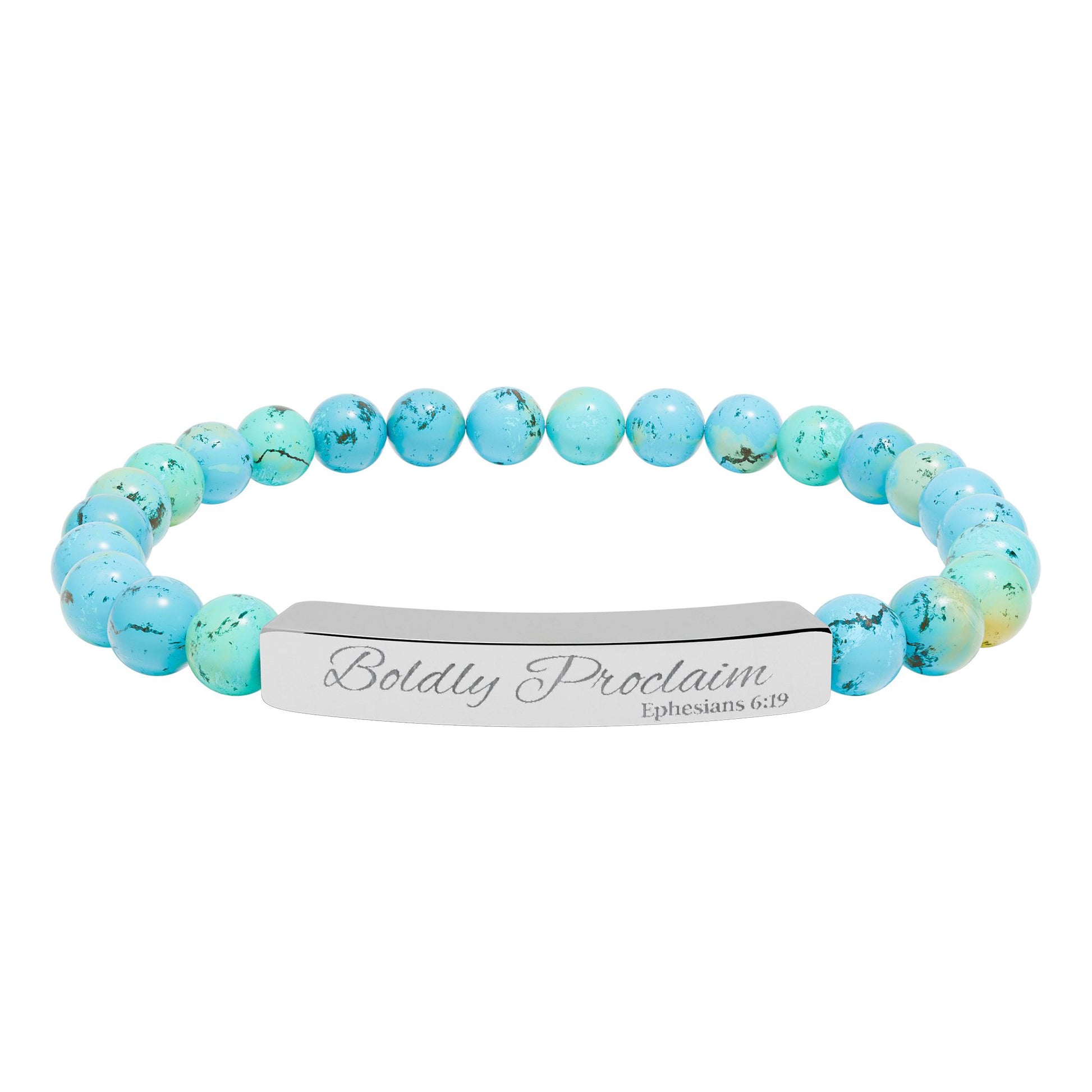 Boldly Proclaim – Ephesians 6:19 – Beaded Bracelet | Live the Verse | all4HIM