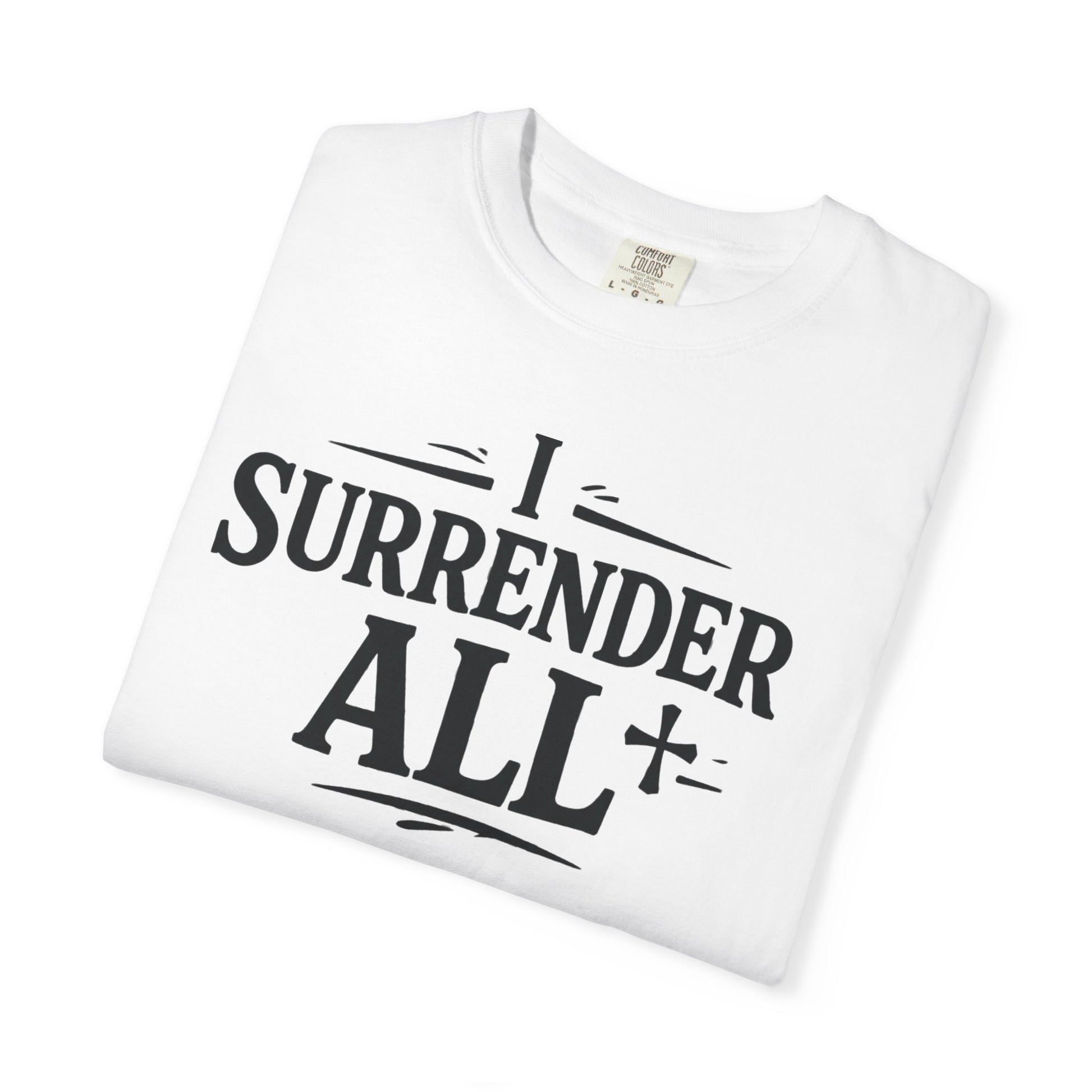 I Surrender All Shirt | Vintage Hymn Christian Shirt | Faith Comfort Colors Tee | Worship Apparel | Inspirational Christian Clothing | all4HIM