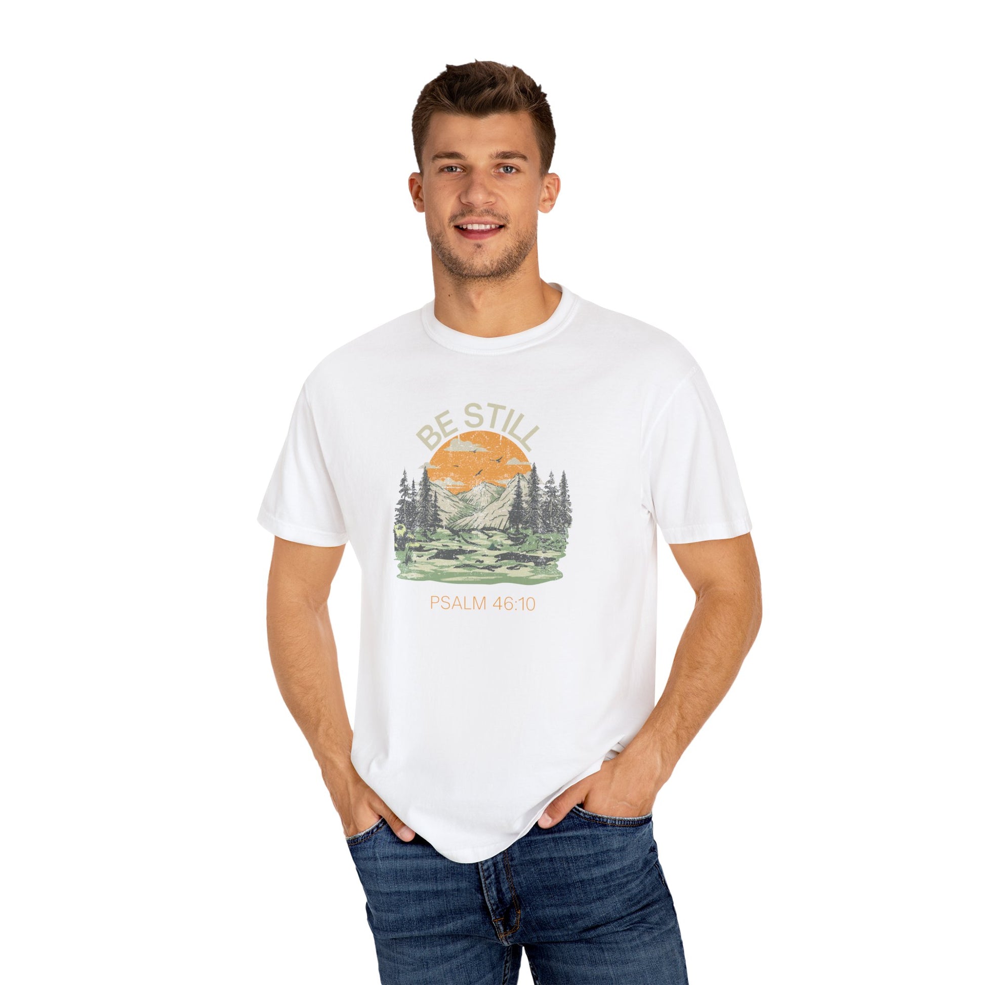 Be Still - Psalm 46:10 – Christian T-Shirt | Live the Verse Collection | all4HIM