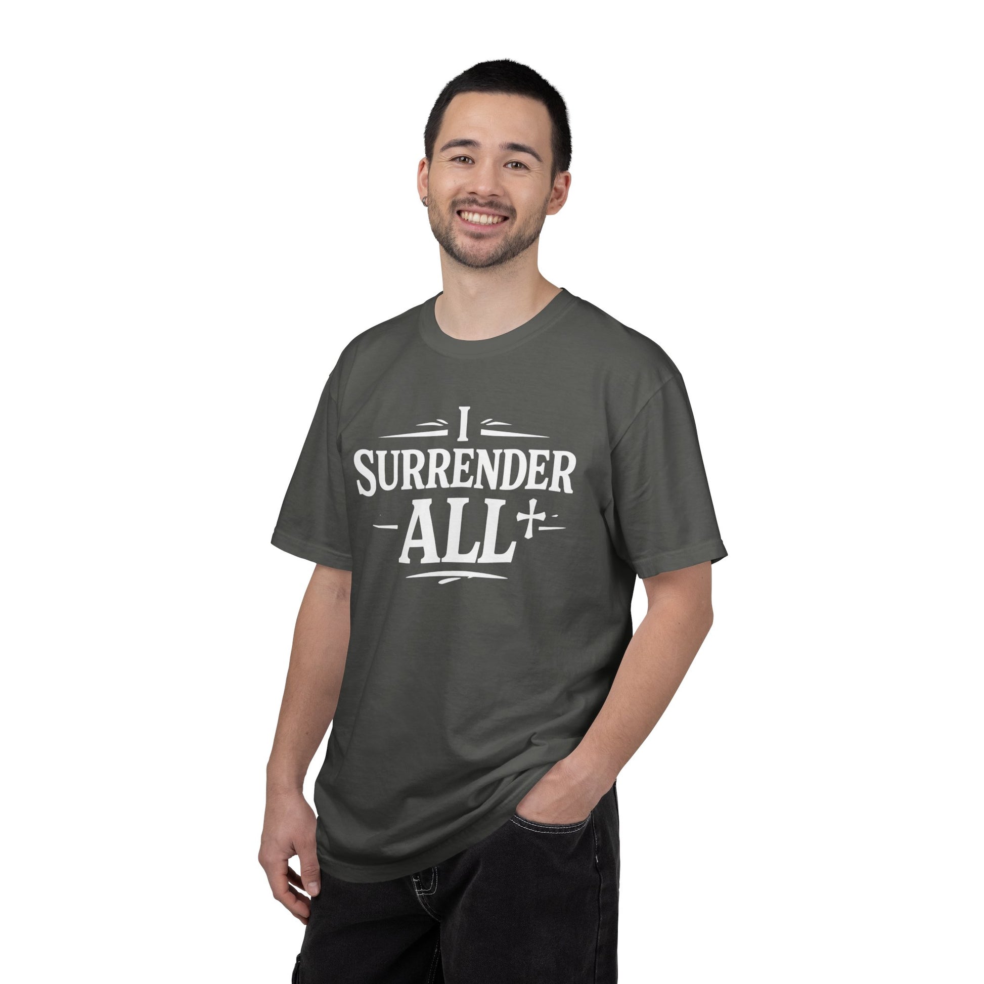 I Surrender All Shirt | Vintage Hymn Christian Shirt | Faith Comfort Colors Tee | Worship Apparel | Inspirational Christian Clothing | all4HIM