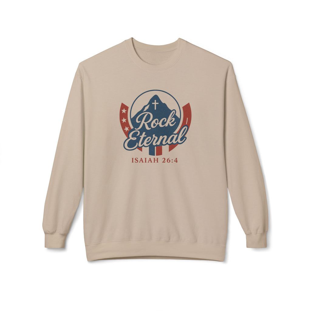 The Rock Eternal – Isaiah 26:4 – Crewneck | Live the Verse | all4HIM