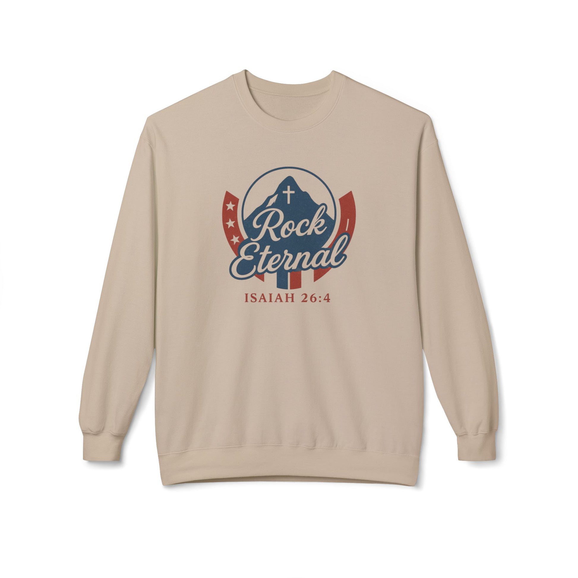 The Rock Eternal – Isaiah 26:4 – Crewneck | Live the Verse | all4HIM