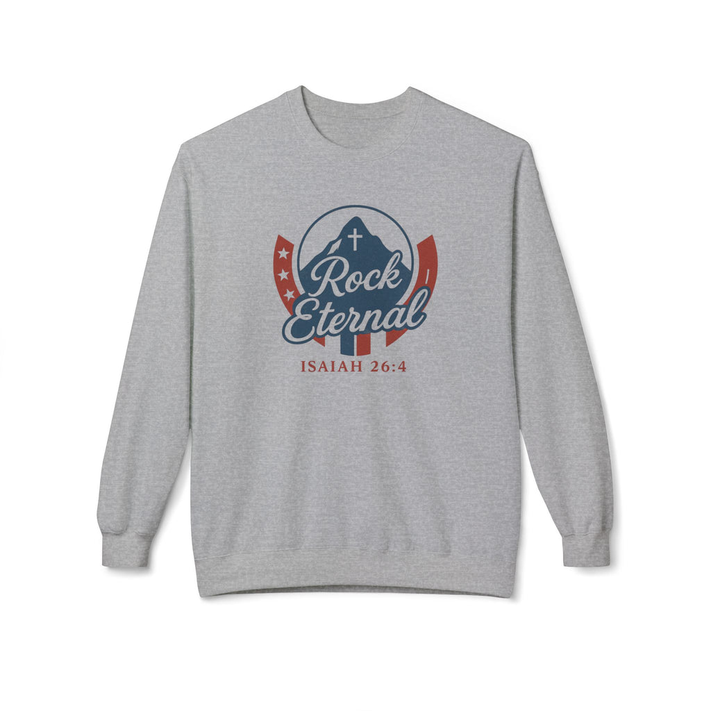 The Rock Eternal – Isaiah 26:4 – Crewneck | Live the Verse | all4HIM
