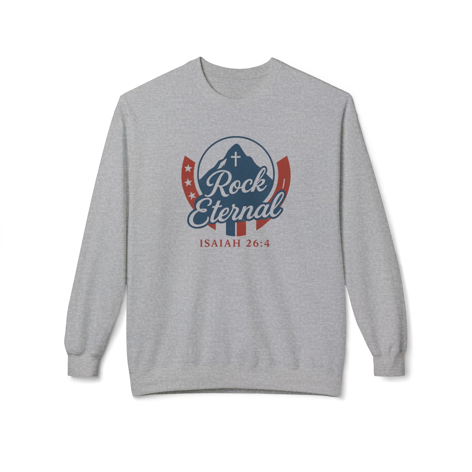 The Rock Eternal – Isaiah 26:4 – Crewneck | Live the Verse | all4HIM