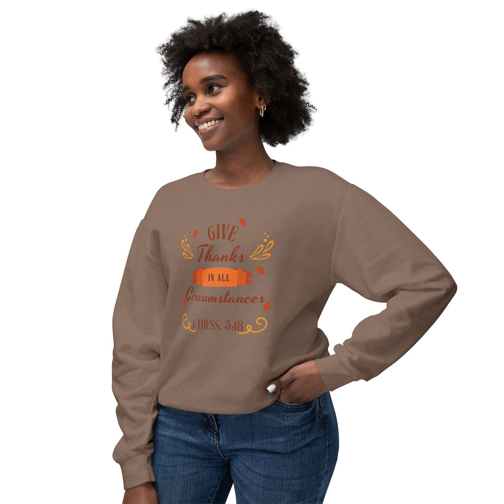 Give Thanks in All Circumstances (1 Thessalonians 5:18) – T-Shirt | all4HIM Collection