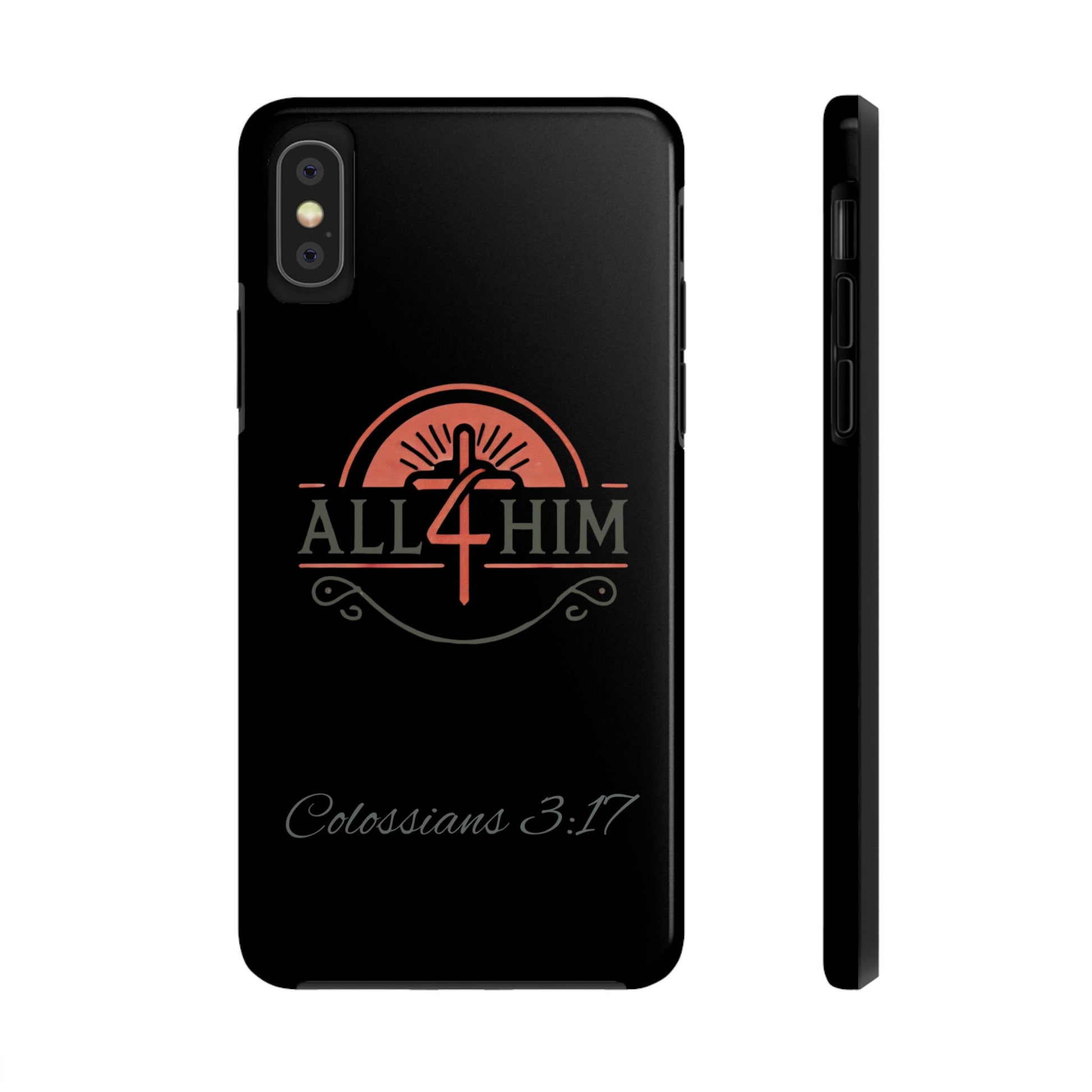 all4HIM Logo Phone Case – Colossians 3:17 | Faith + Function
