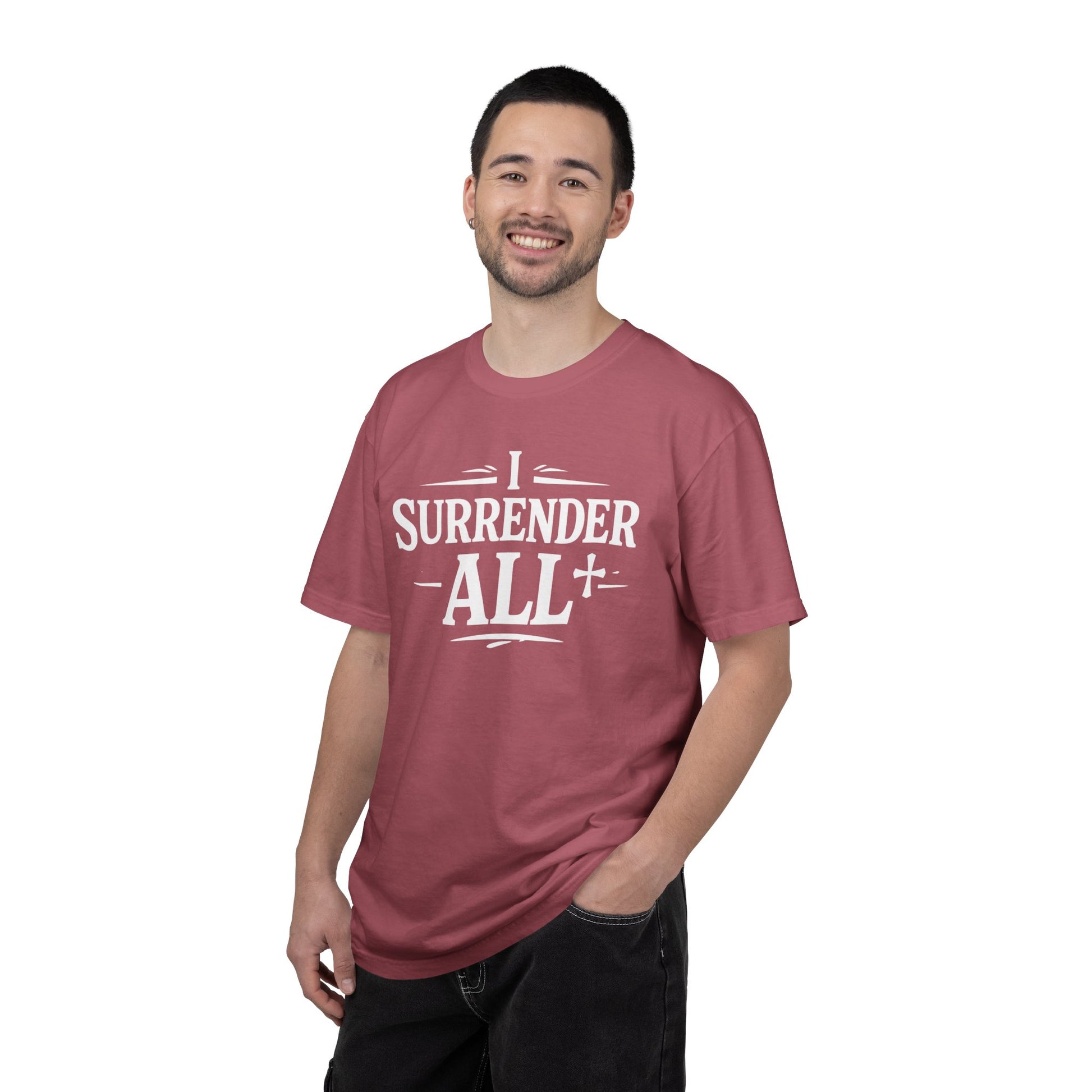 I Surrender All Shirt | Vintage Hymn Christian Shirt | Faith Comfort Colors Tee | Worship Apparel | Inspirational Christian Clothing | all4HIM