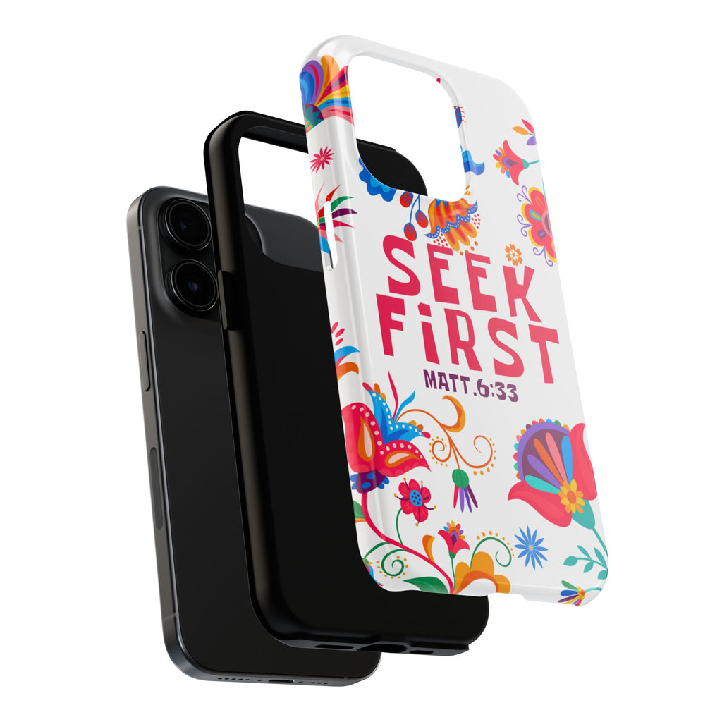 Seek First – Matthew 6:33 Phone Case | Live the Verse Collection