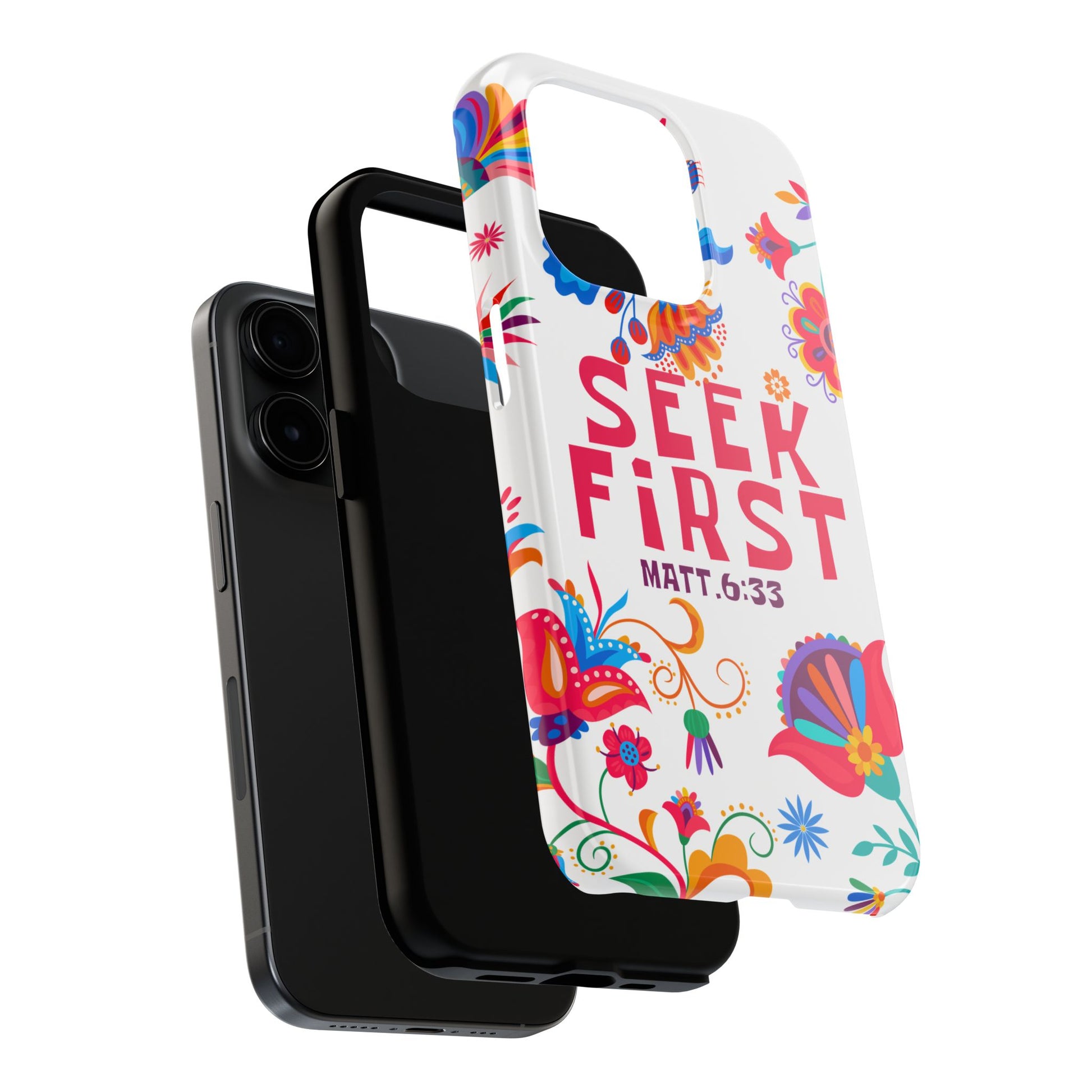 Seek First – Matthew 6:33 Phone Case | Live the Verse Collection